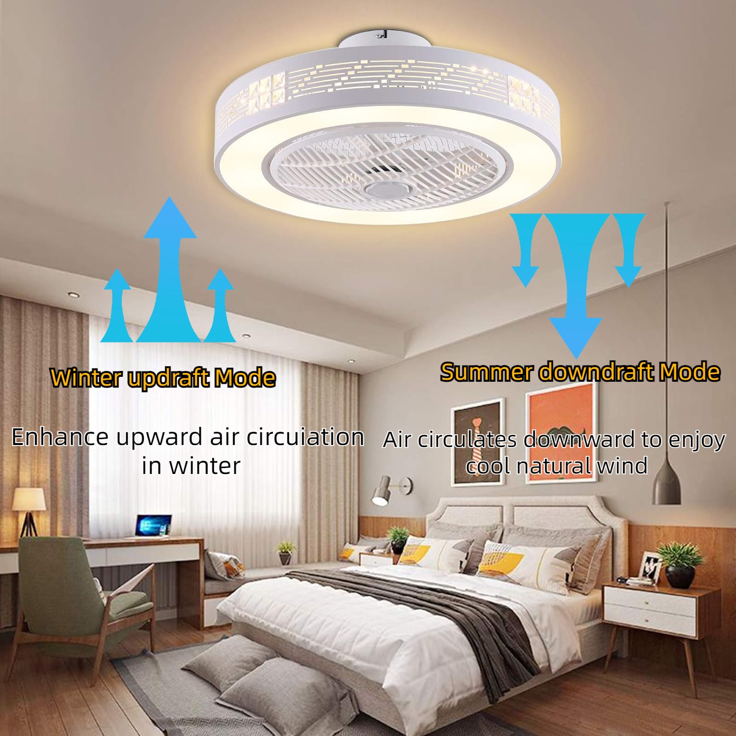 Oukaning HG-HCXLST-4166-US Ceiling-Fans - View #4