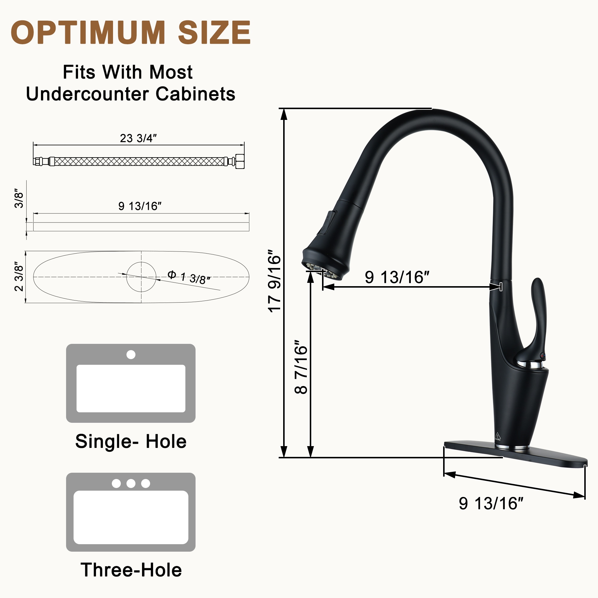 Clihome DG-KF01MB Kitchen-Faucets - View #5