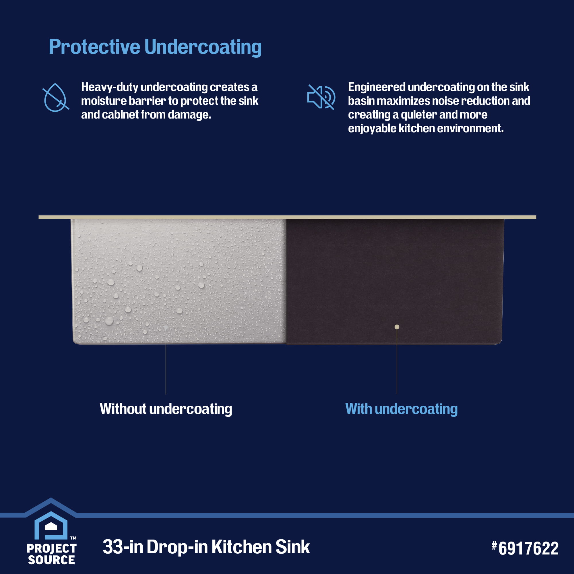 Project Source VDR3322LA092-P Kitchen-Sinks - View #8