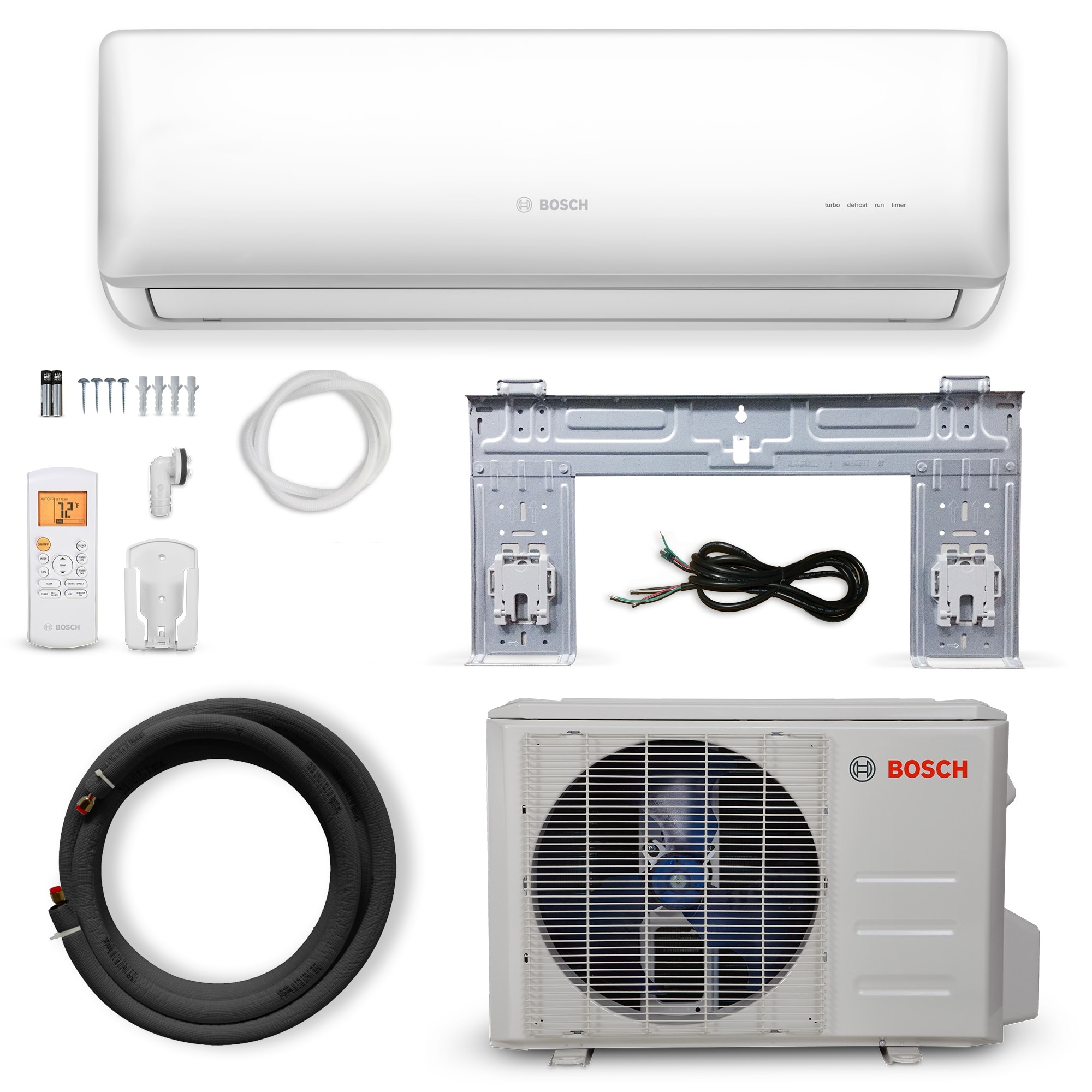 Bosch Climate 5000 Single Zone 12000-BTU 22.7 SEER Ductless Mini Split Air  Conditioner and Heater 230-Volt at