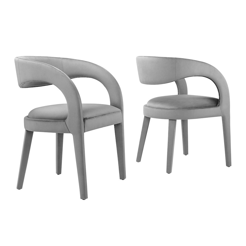 Modway BG3511121 Pinnacle Performance Velvet Dining Chair Set of 2