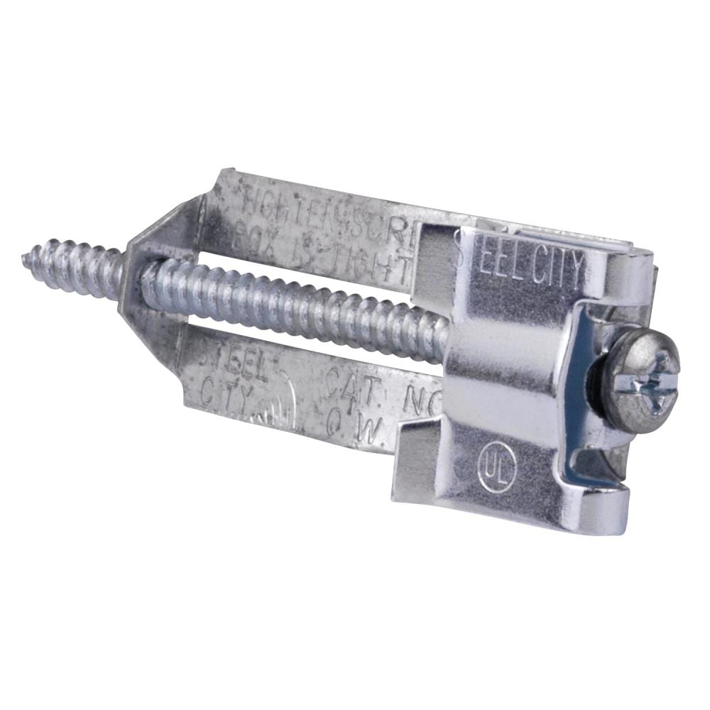 STEEL CITY OWC2-25R 2-Pack Stainless steel Metal Box holder Wall Electrical Box Mounting Hardware
