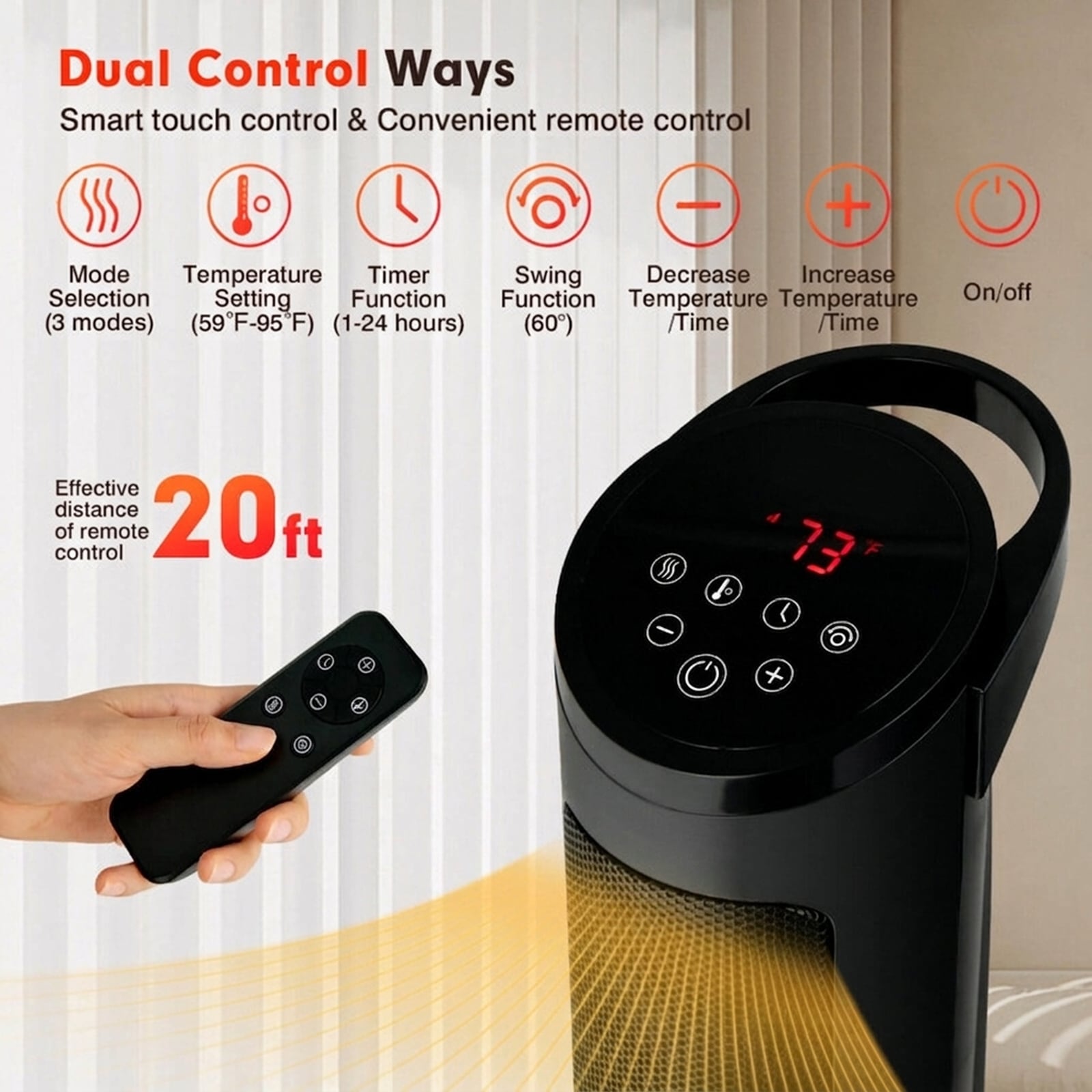 SUGIFT LW038SUGHY184 Portable-Electric-Heat - View #4