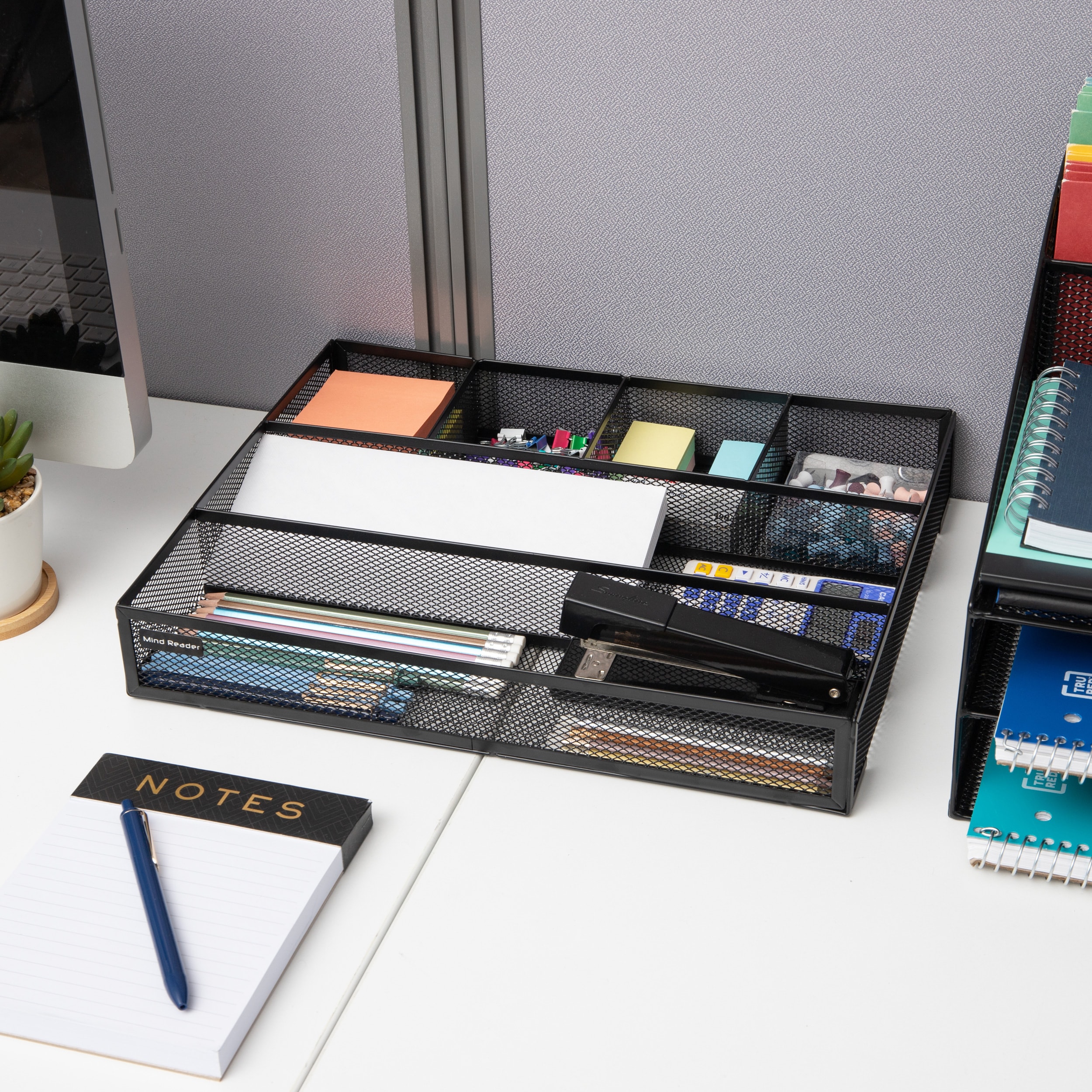 Mind Reader Mesh Mini 3-Tier Drawer Organizer, Desk Supplies