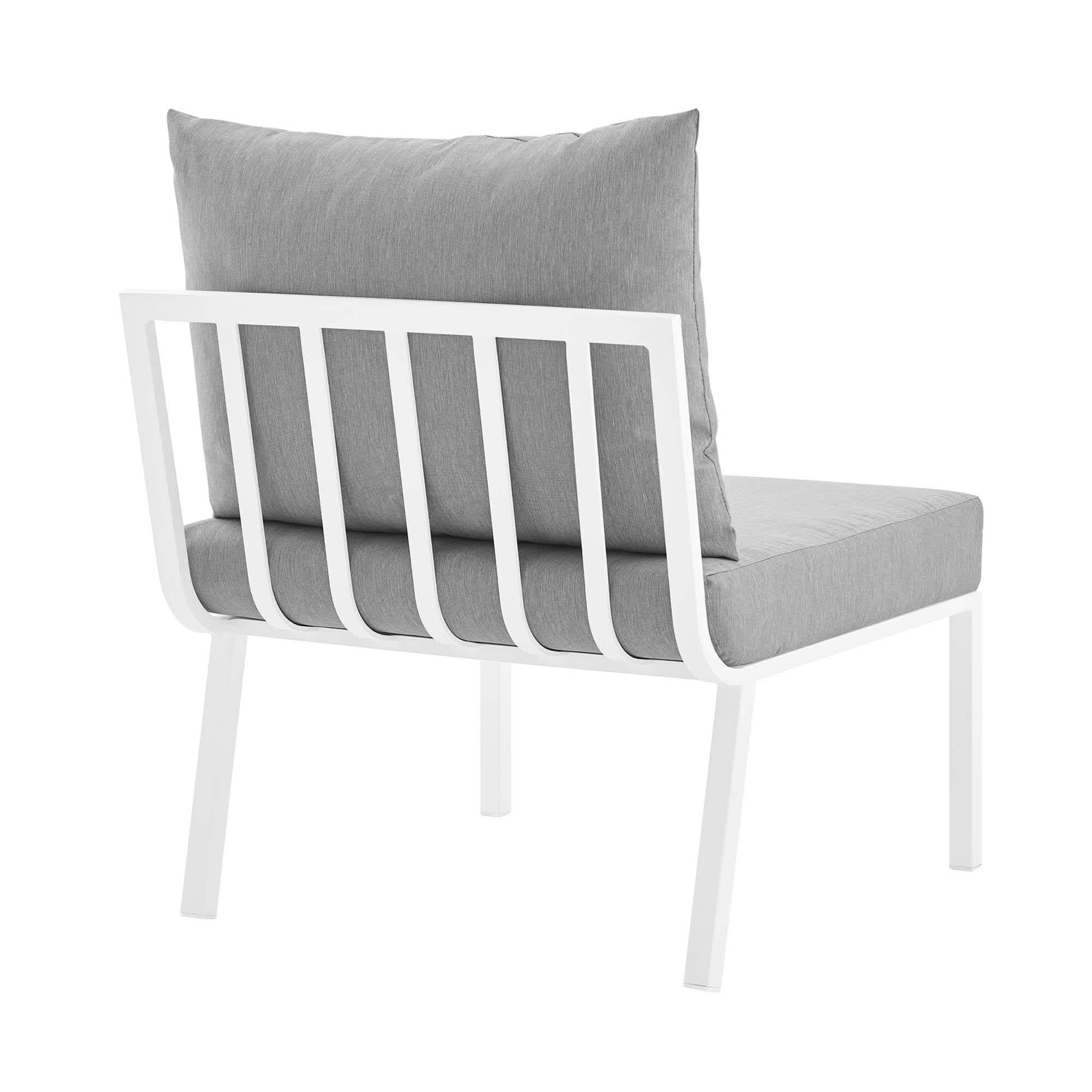 Modway EEI-3567-WHI-GRY Patio-Sofas-Daybeds - View #6