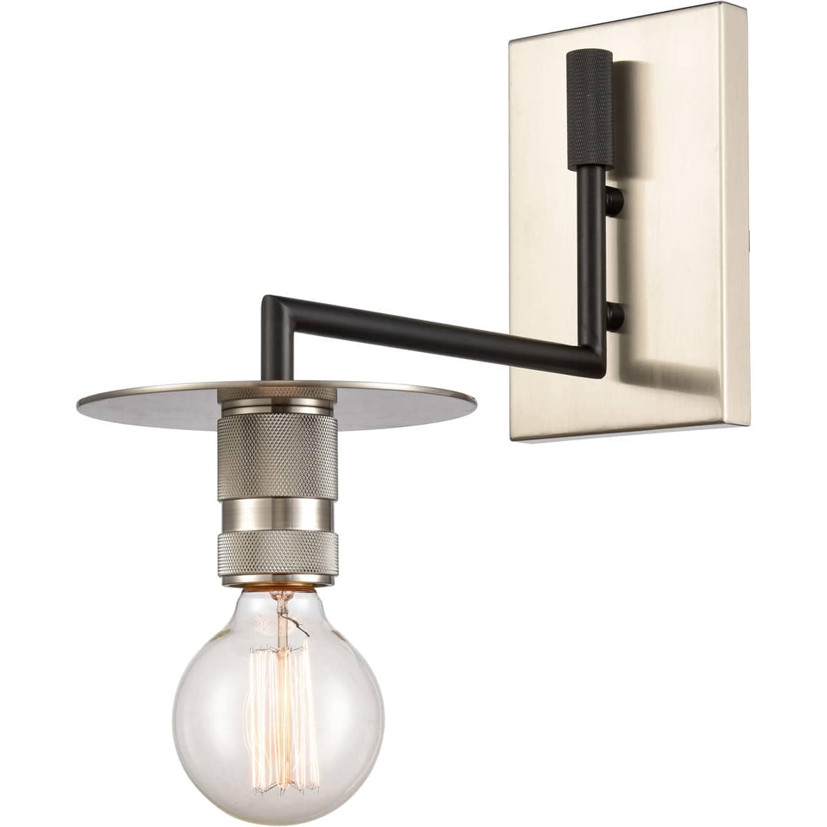 Innovations Lighting -  432-1W-BSN Restoration Aurora Wall Sconce Brushed Satin Nickel