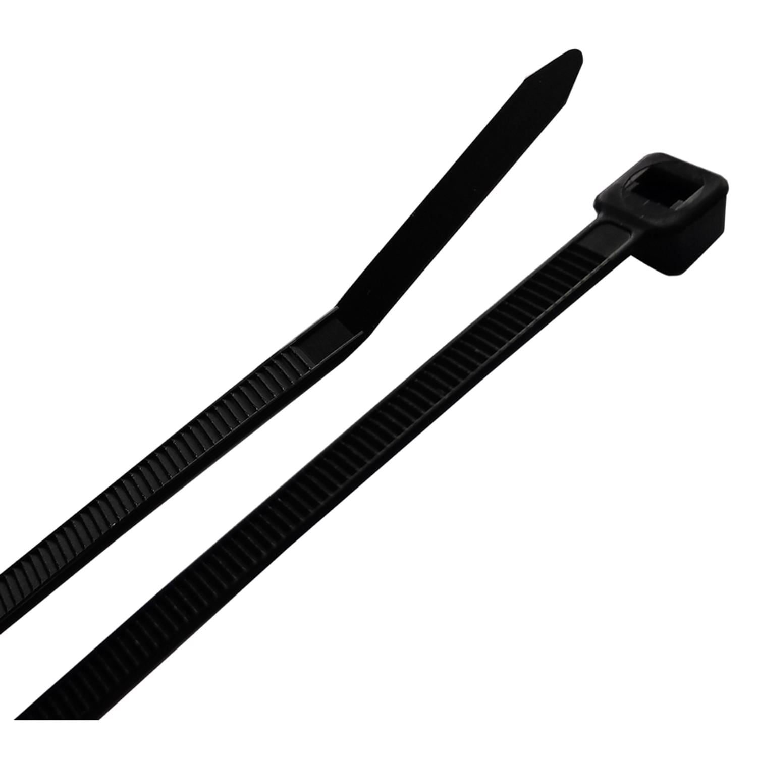 Steel Grip  14 in. L Black Cable Tie 100 pk