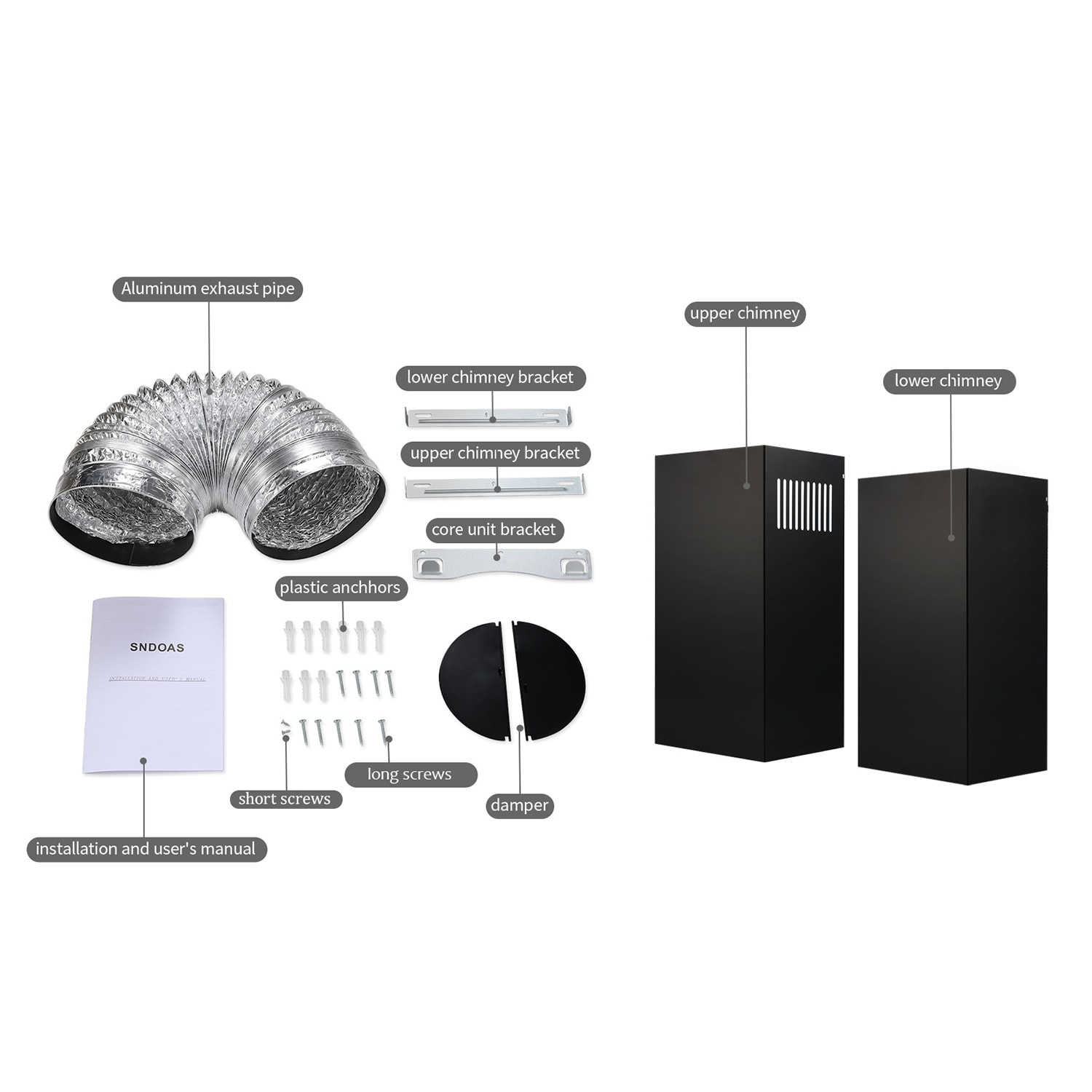 Damerin T11243 Wall-Mounted-Range-Hoods - View #10