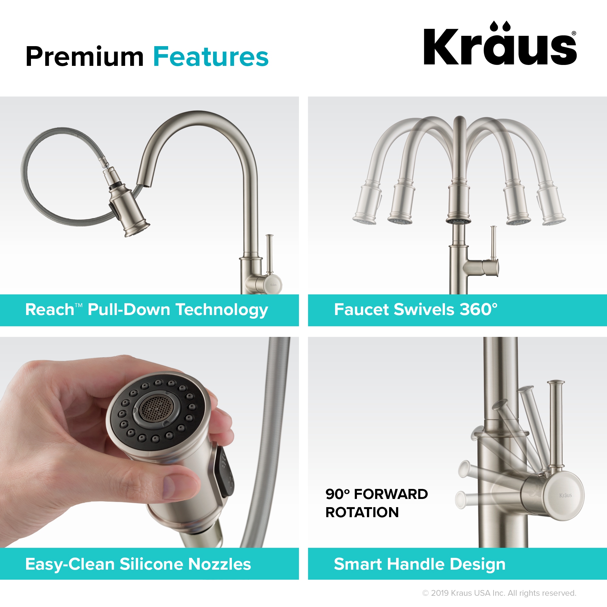 Kraus KPF-1680SFS-KSD80SFS Kitchen-Faucets - View #6
