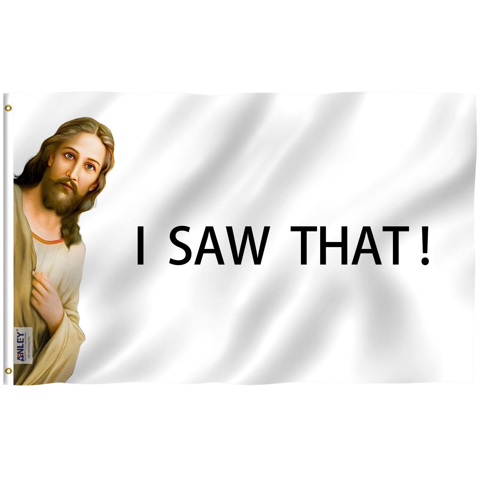 Anley A.FLAG.SP.ISAWTHAT Fly Breeze I Saw That Jesus Christ Flag 5-ft W x 3-ft H Flag