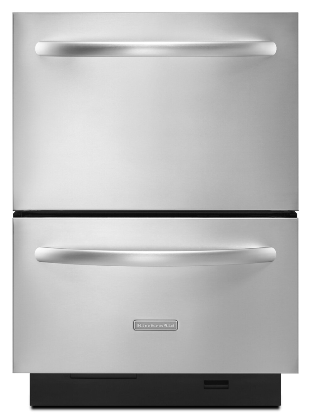 KitchenAid 57-Decibel Double Drawer Dishwasher with Hard Food Disposer  (Stainless) (Common: 24-in; Actual 23.375-in) in the Drawer Dishwashers  department at