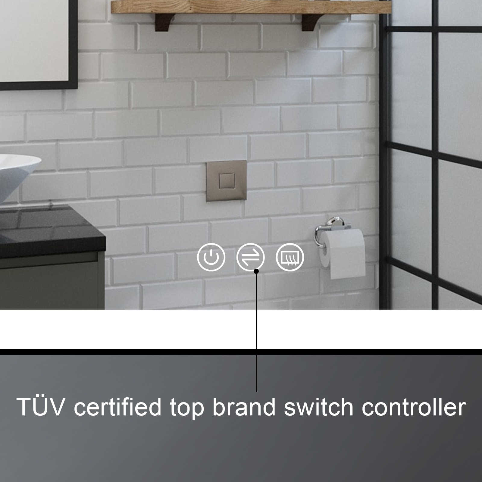 Forclover MEAM-5F7236MB Framed-Bath-Mirrors - View #8