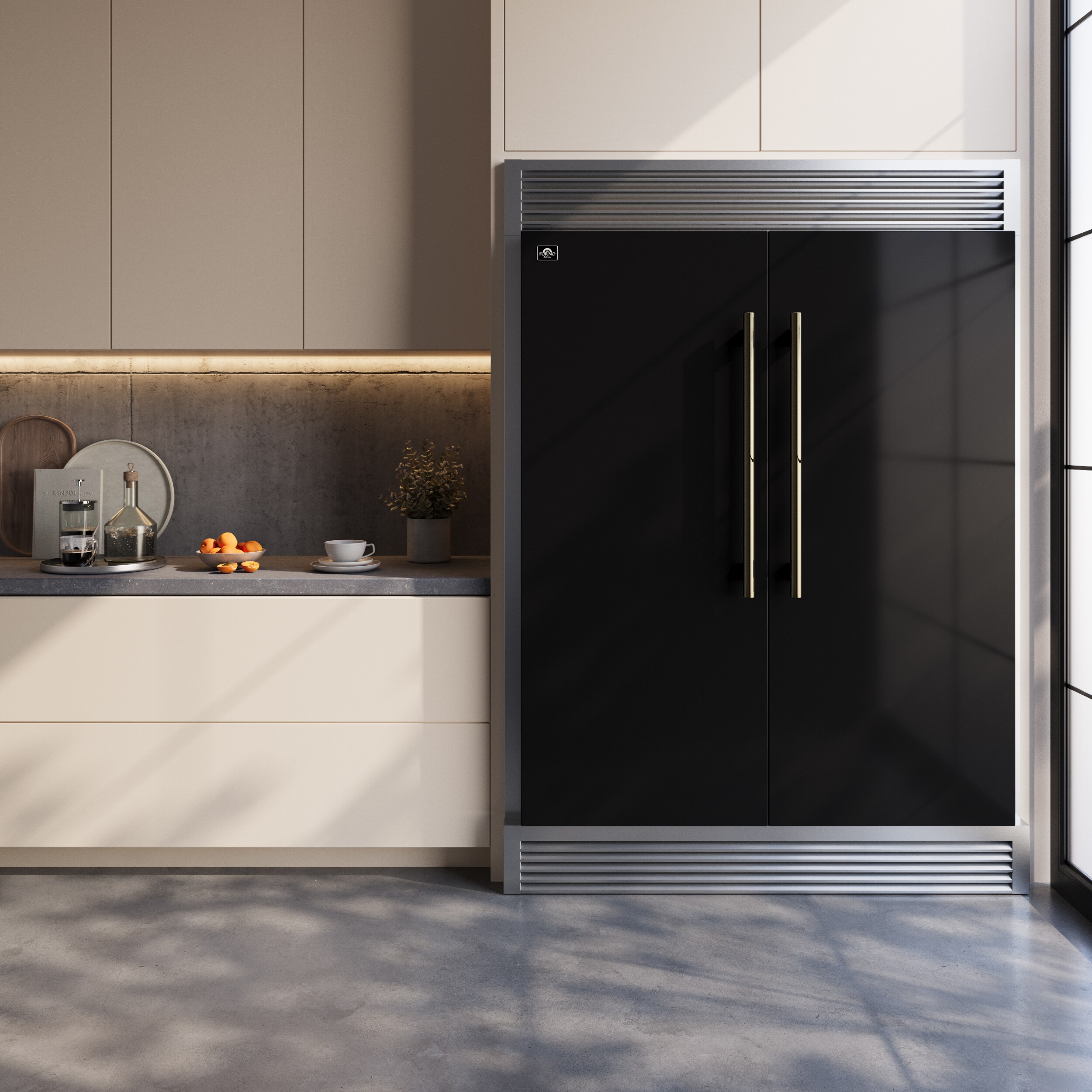 FORNO FFFFD1722-60SG-BLK Side-By-Side - View #2