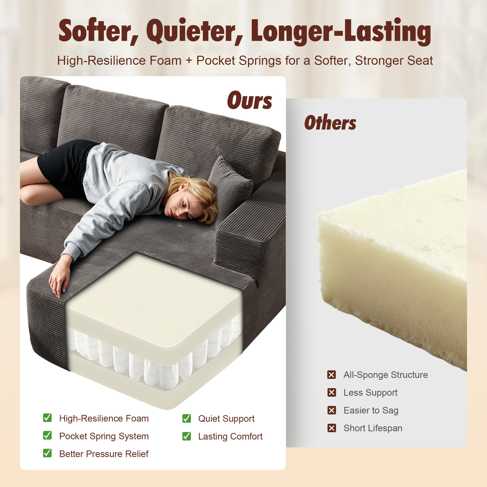 Pouuin SVI90R Sofas-Loveseats - View #7