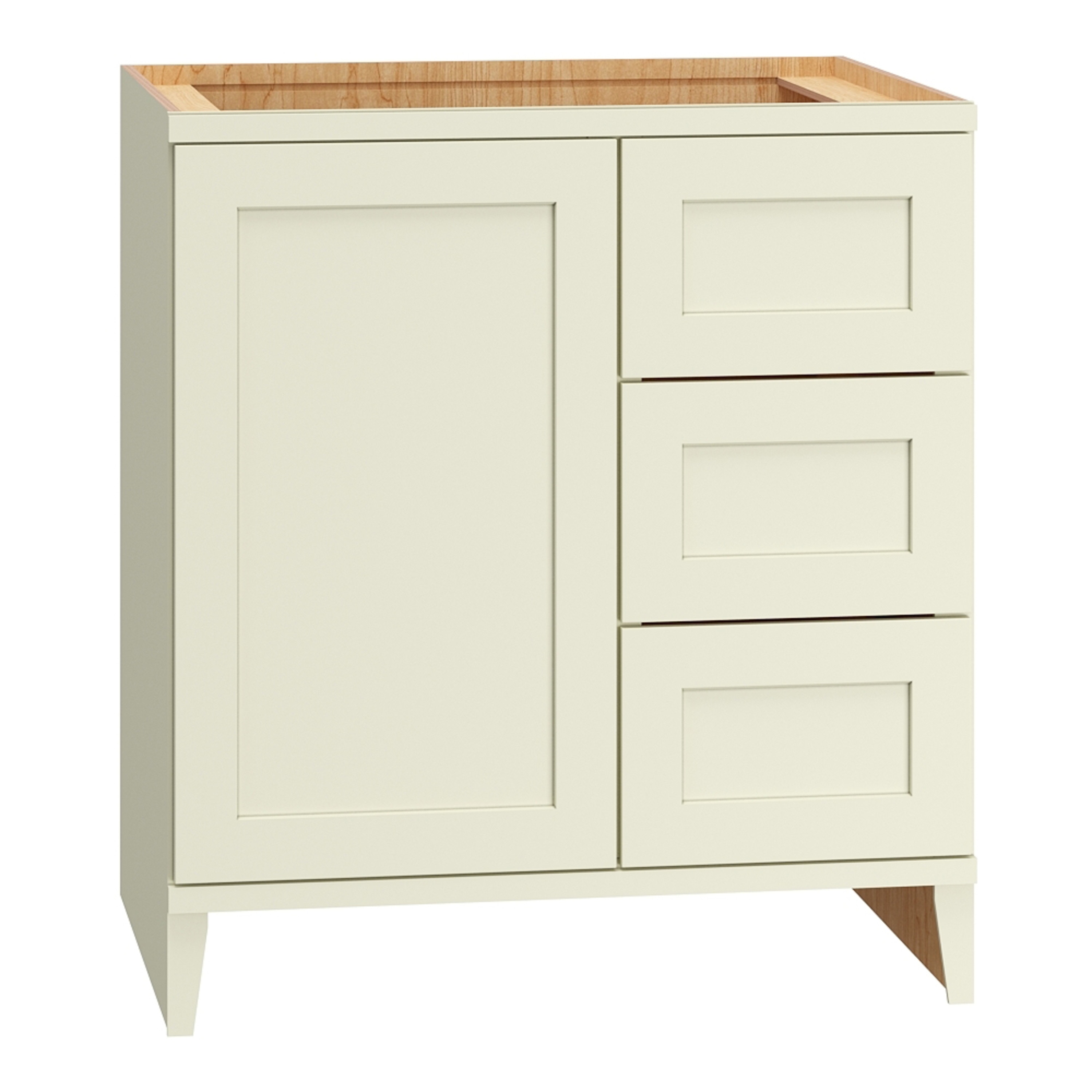 Diamond Express - Jamestown 30-in Steam Bathroom Vanity Base Cabinet without Top