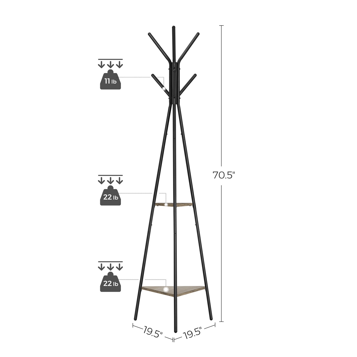 Slickblue D-SM-20B610RCRU Coatrack-Stands-Pedestals - View #4