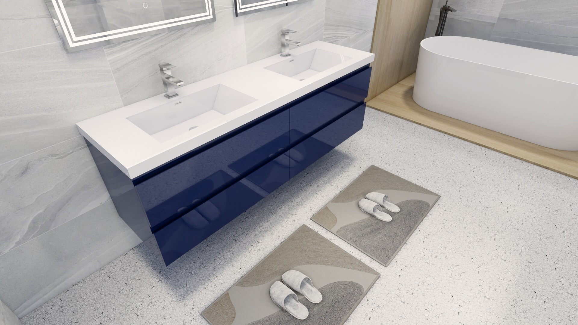 Moreno Bath MOB72-NB Bath-Vanity-Combo - View #7