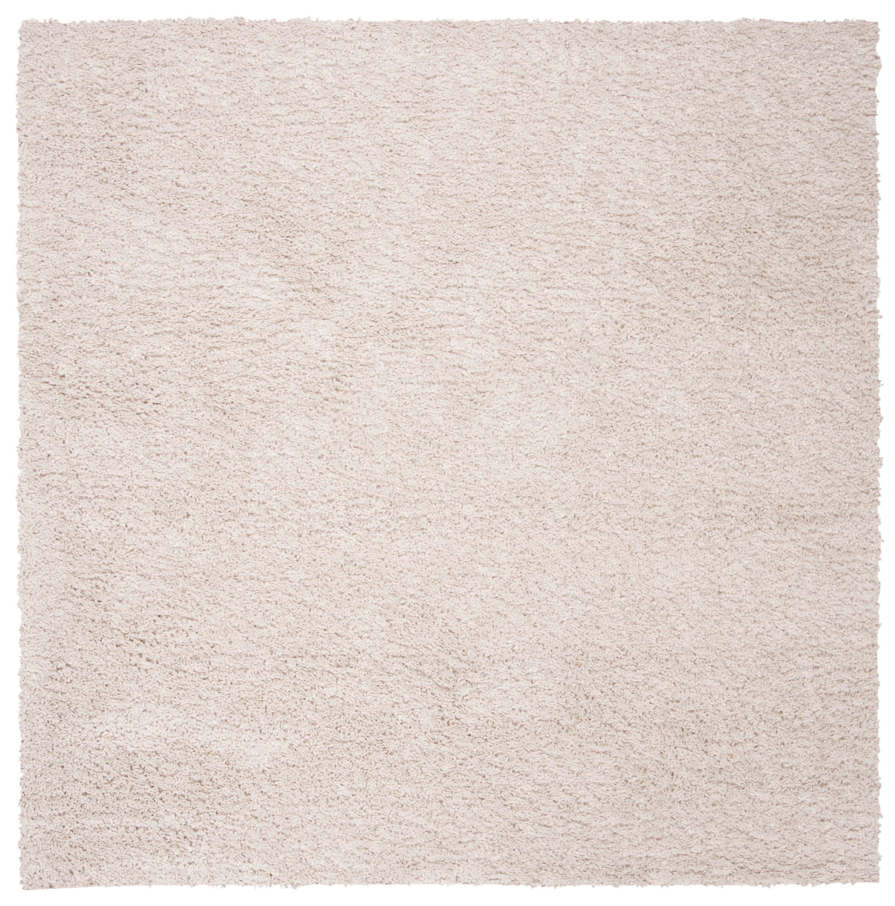 Safavieh AUG900D-7SQ August Shag 7 x 7 (ft) Loomed Polypropylene Beige Square Indoor Solid Farmhouse/Cottage Area rug