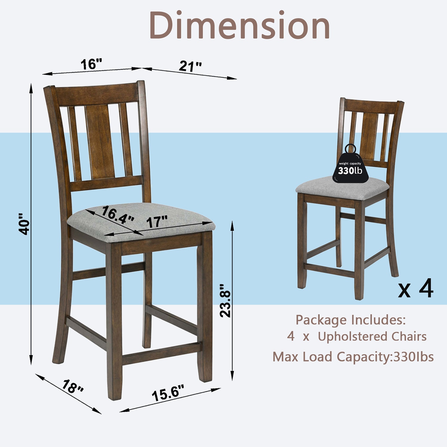 SINOFURN SYA010265GY Dining-Chairs - View #5