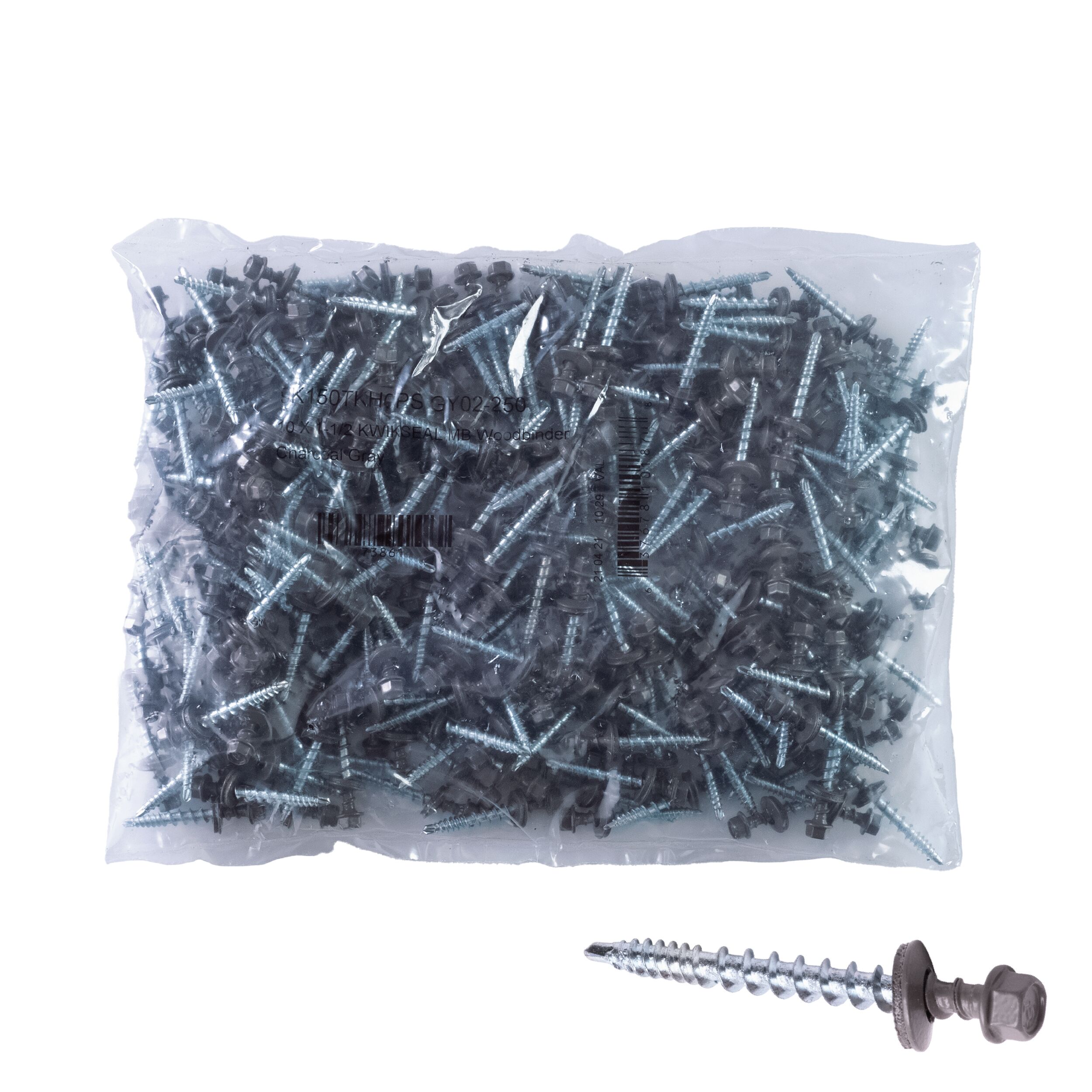 Power Pro #10 x 1-1/2-in Gray Powder Coating Self-drilling Roofing Screws (2500-Count) 117512 Sansujyuku sansujyuku.com