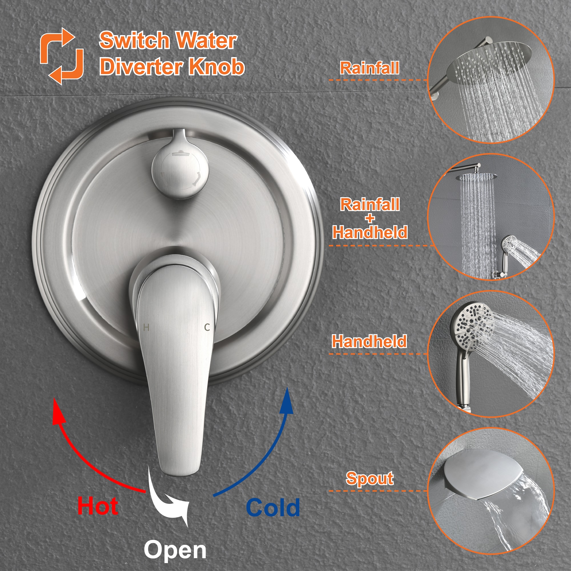 Dimakai DKBR5059A008666 Showerhead-Bar-Panels - View #5