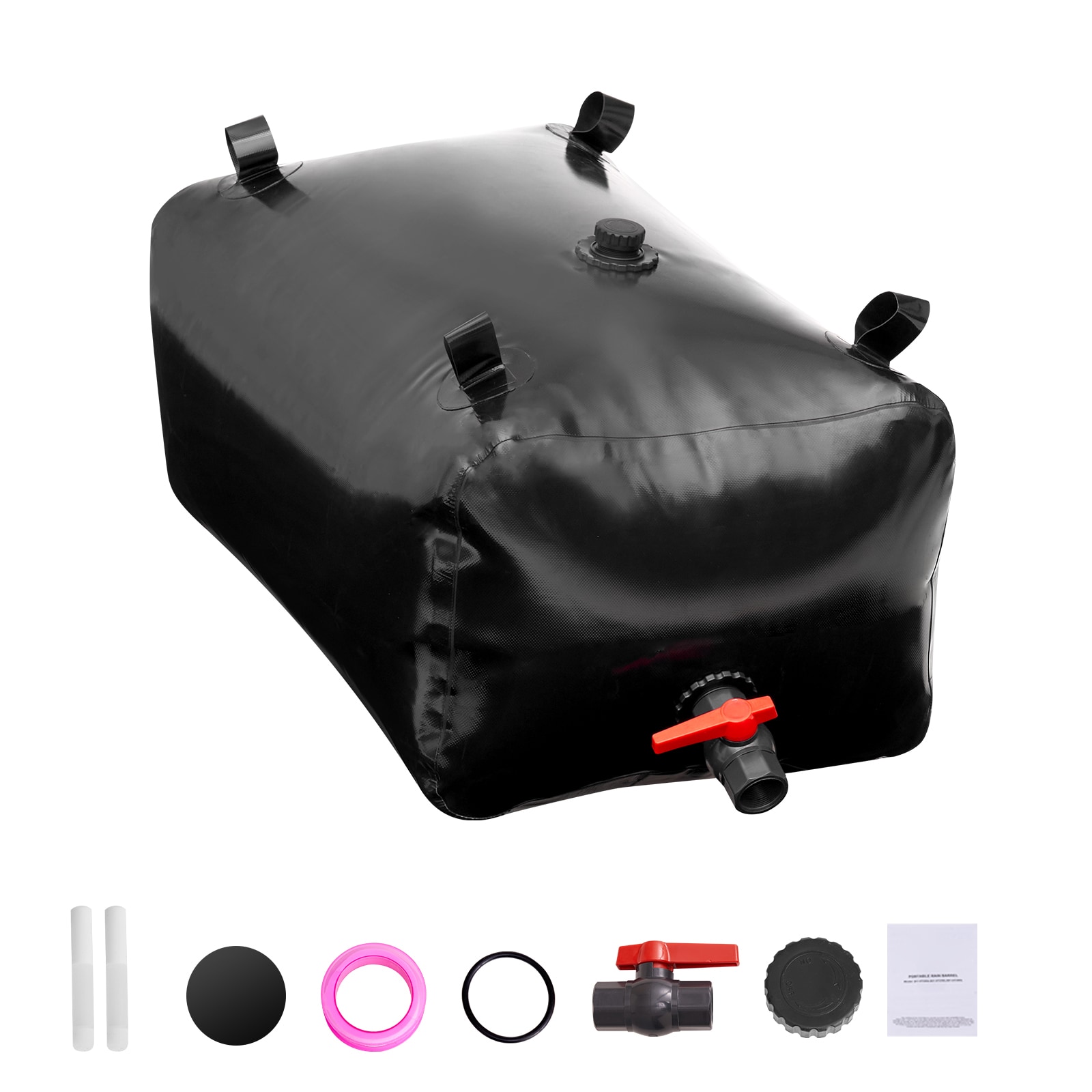 VEVOR SCCSDHSPVCB203526V0 240L/63.4 Gallon Water Storage Bladder  Portable RV Water Tank  1000D PVC Collapsible Water Storage Containers   Soft Water Storage Bag  Water Bladder  Fire Prevention  Camping  Emergency Water