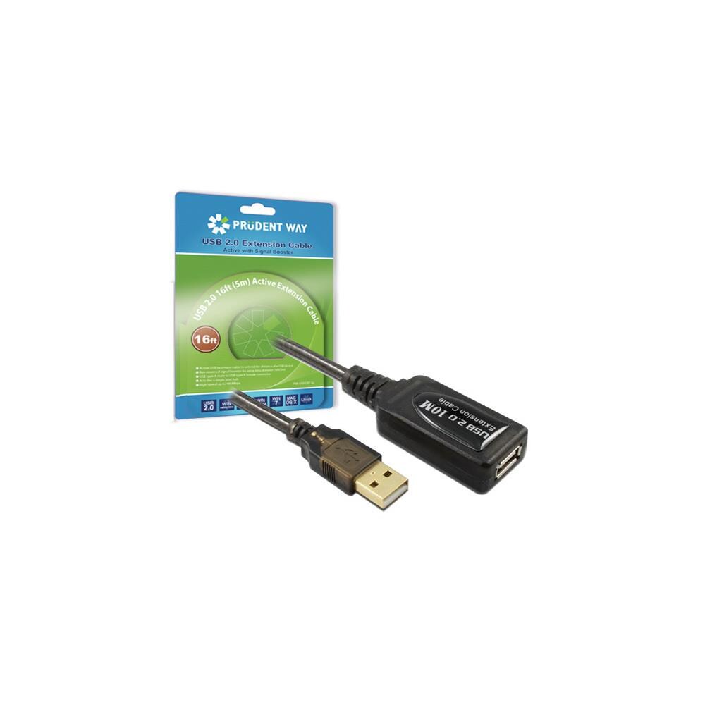  PDWY021 Prudent Way PWI-USB-EXT-16 16 Ft. USB 2.0 Extension Cable