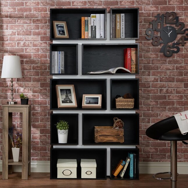 Furniture Of America Black White 10, Modular Furniture Bookcases