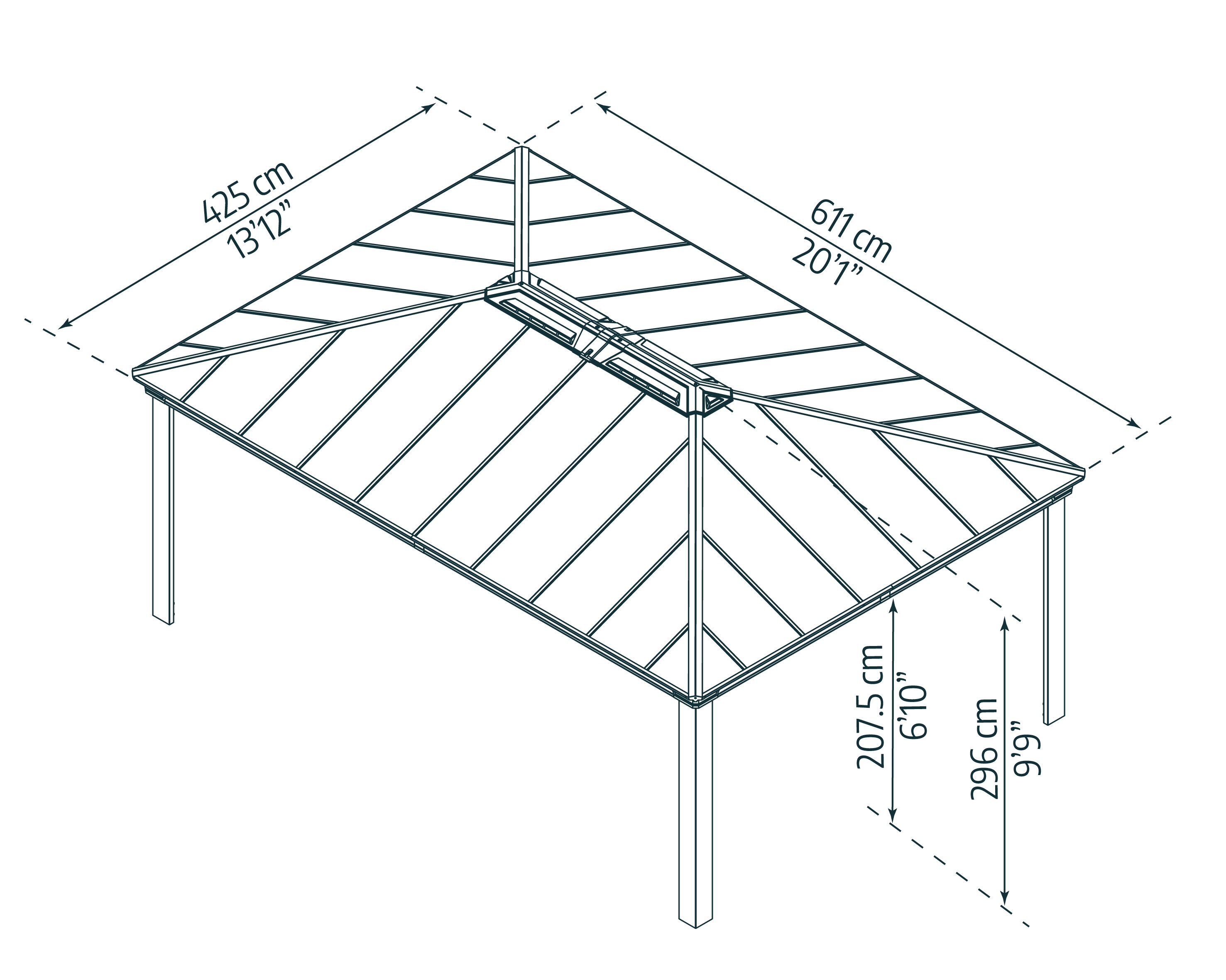 Canopia by Palram 707107 Wood-Resin-Gazebos - View #3