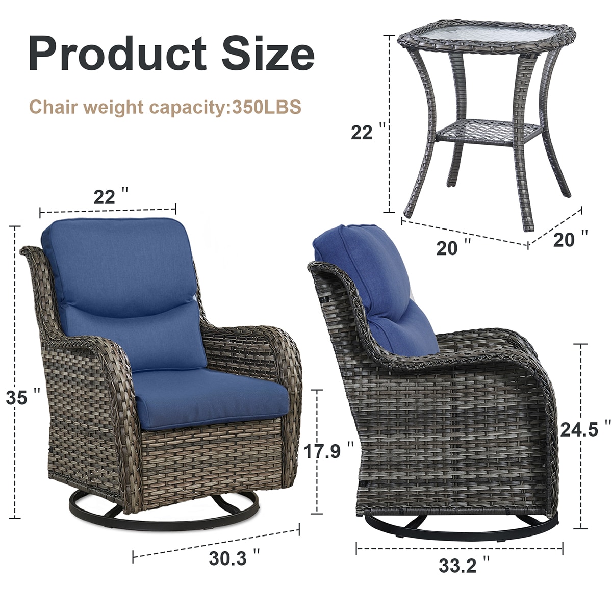 Rilyson FSXL036-1 Patio-Chairs - View #5