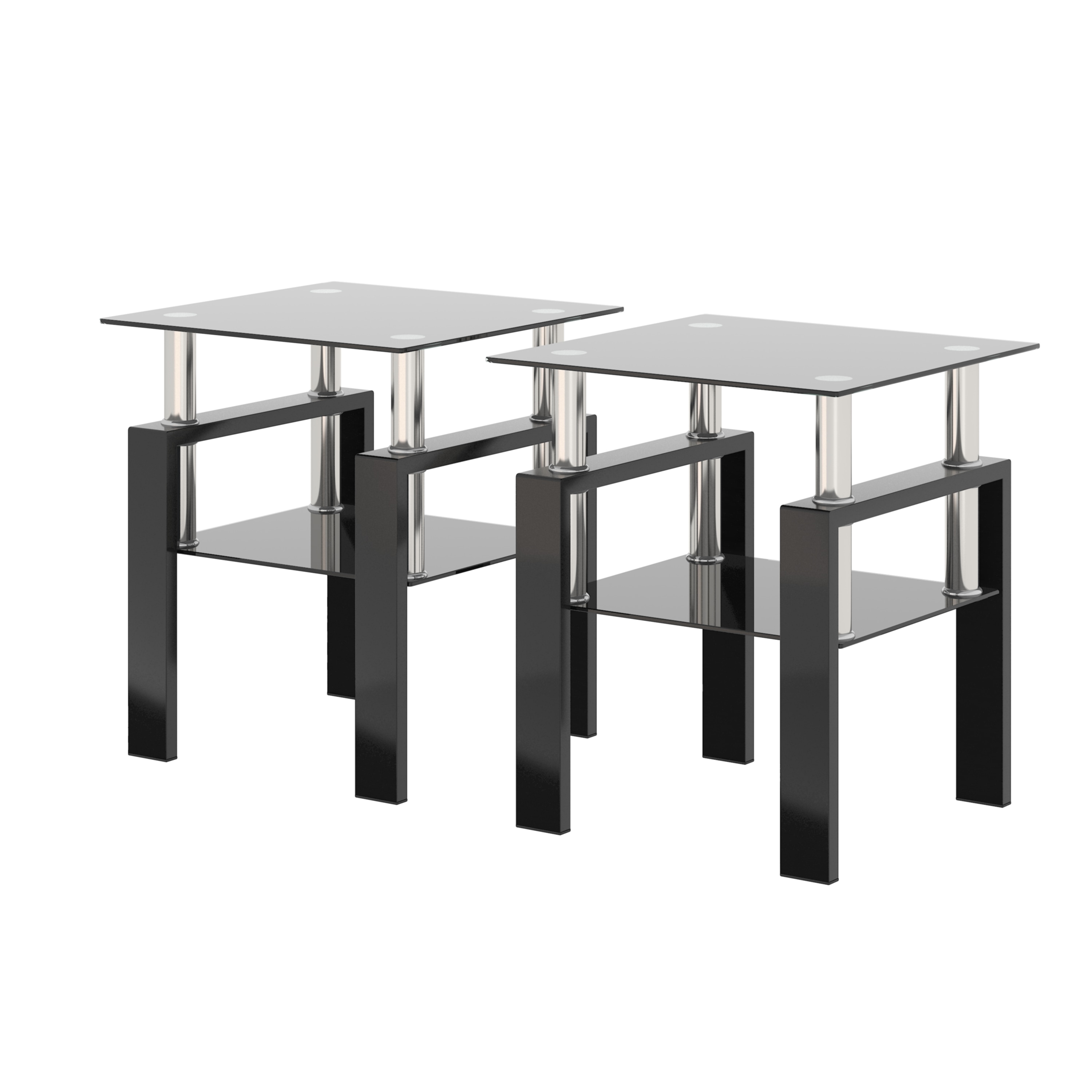 Siavonce XH04205 Transparent Glass Modern Coffee Table