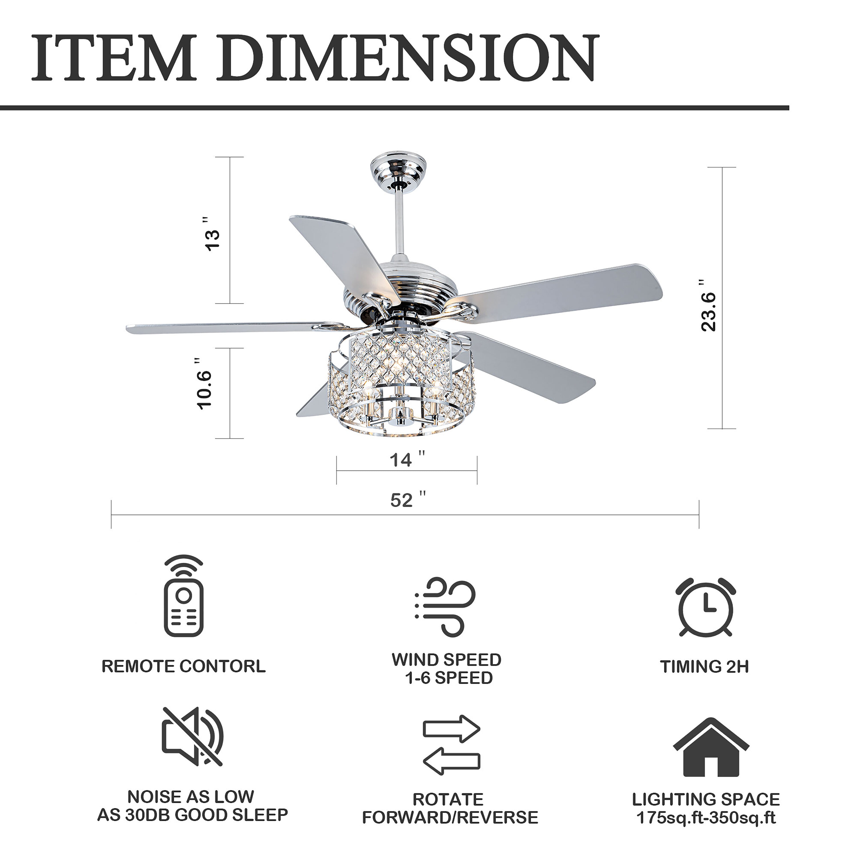 Oaks Decor BD2070 Ceiling-Fans - View #11