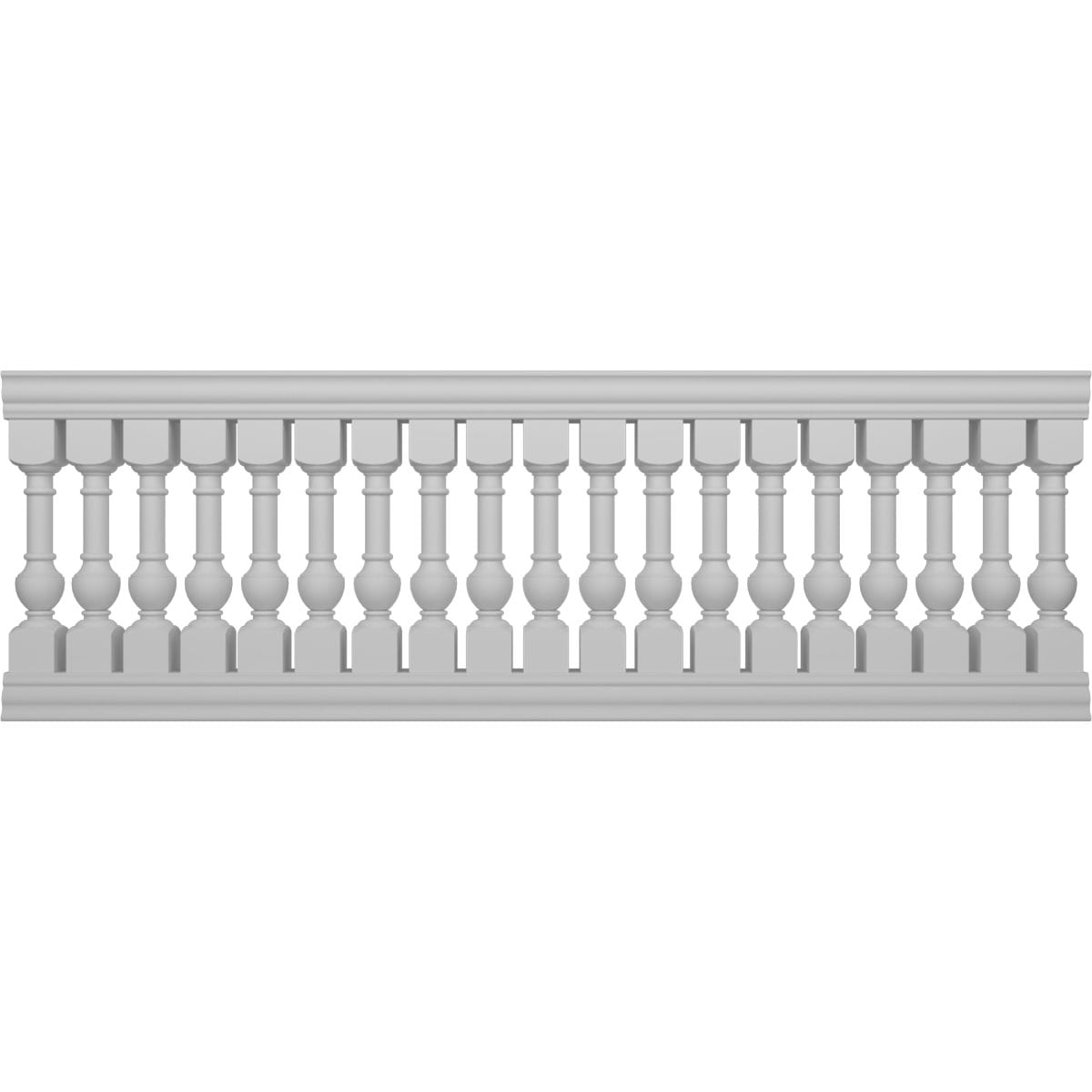 Ekena Millwork BALK42X120YOA FiberThane 10-Feet x 42-Inches York Fiberglass Deck Rail Kit