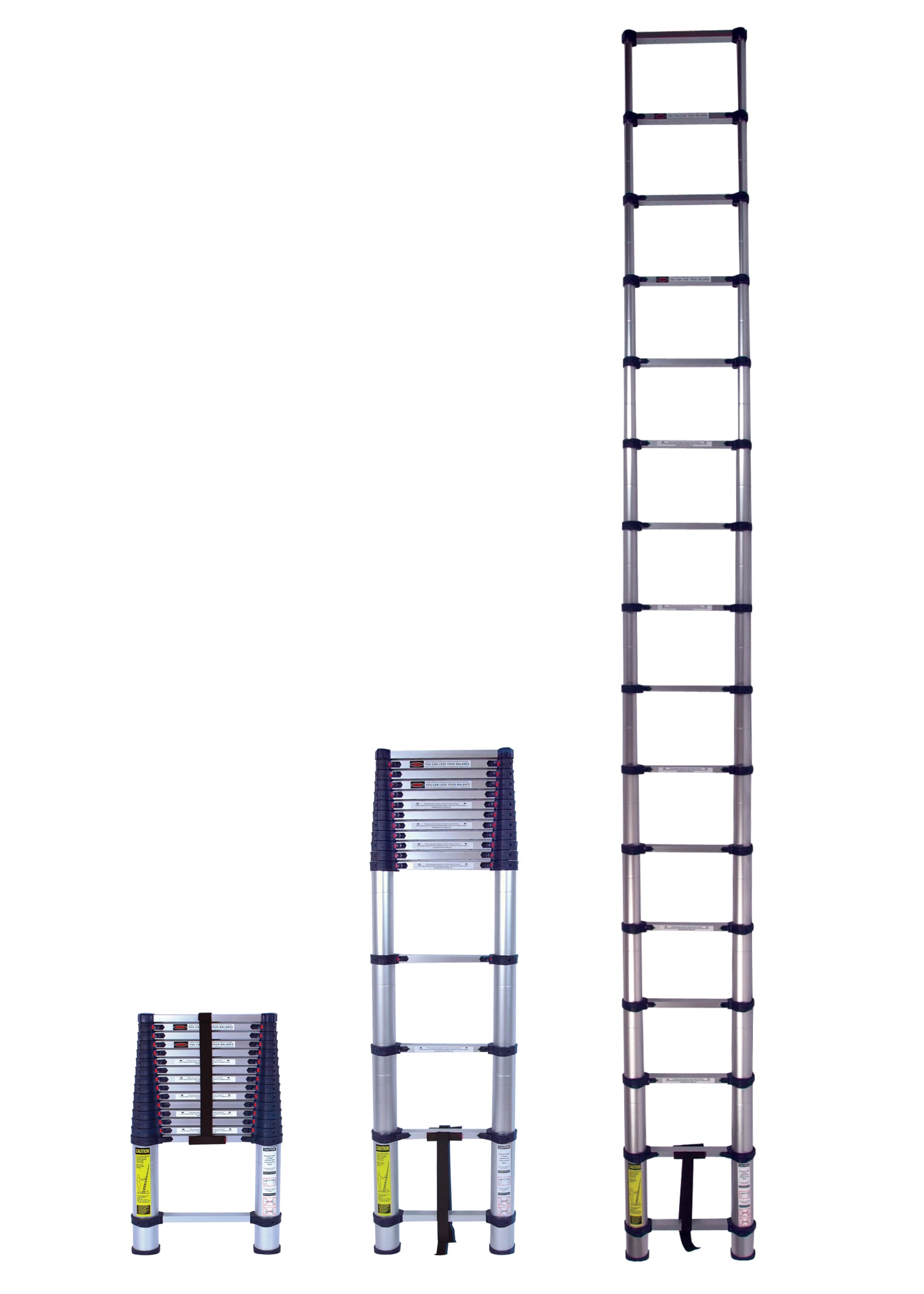 10.5 Ft Stainless Steel Telescoping Ladder Telescopic Extension