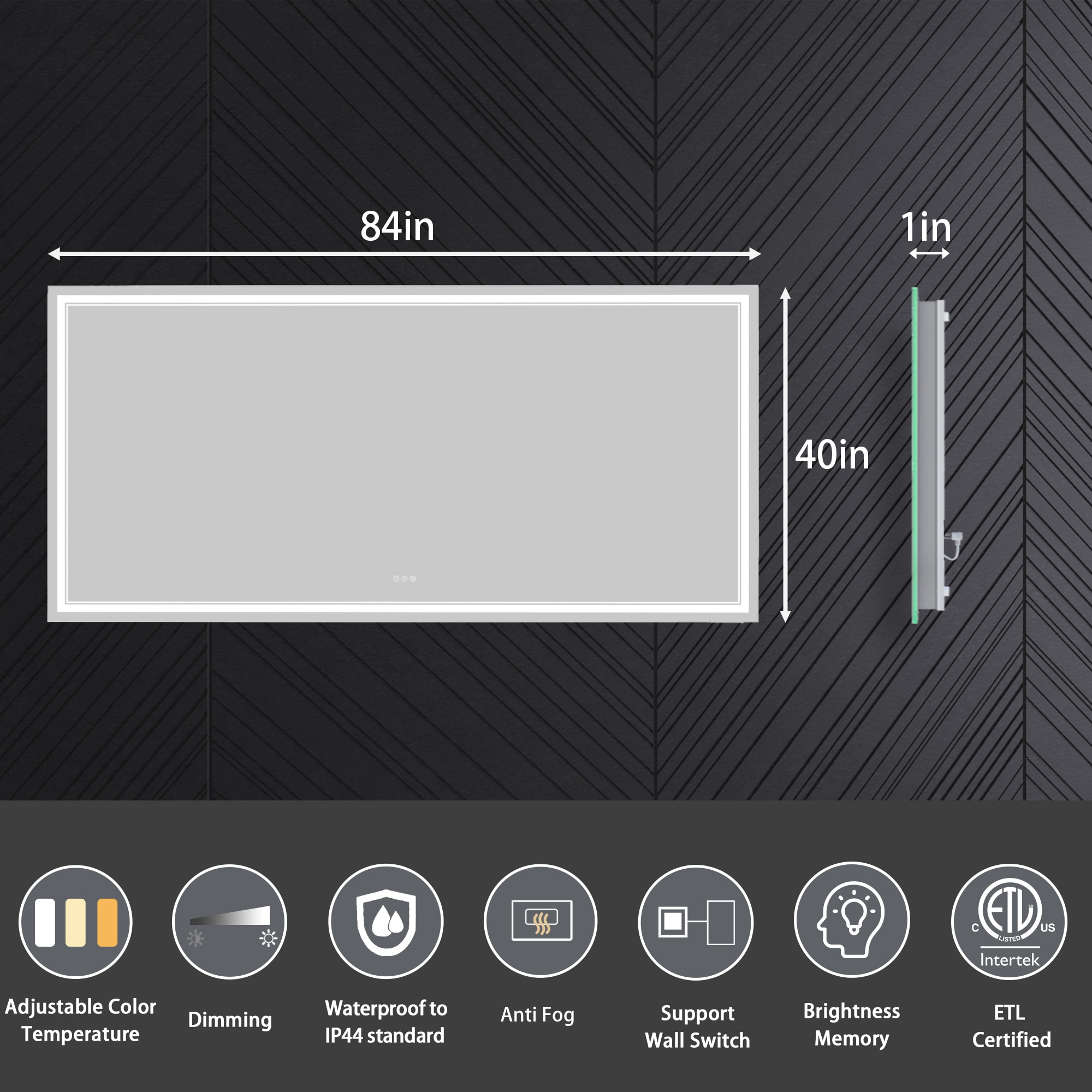 AAZJ JDEX-TFMR4084 Framed-Bath-Mirrors - View #8