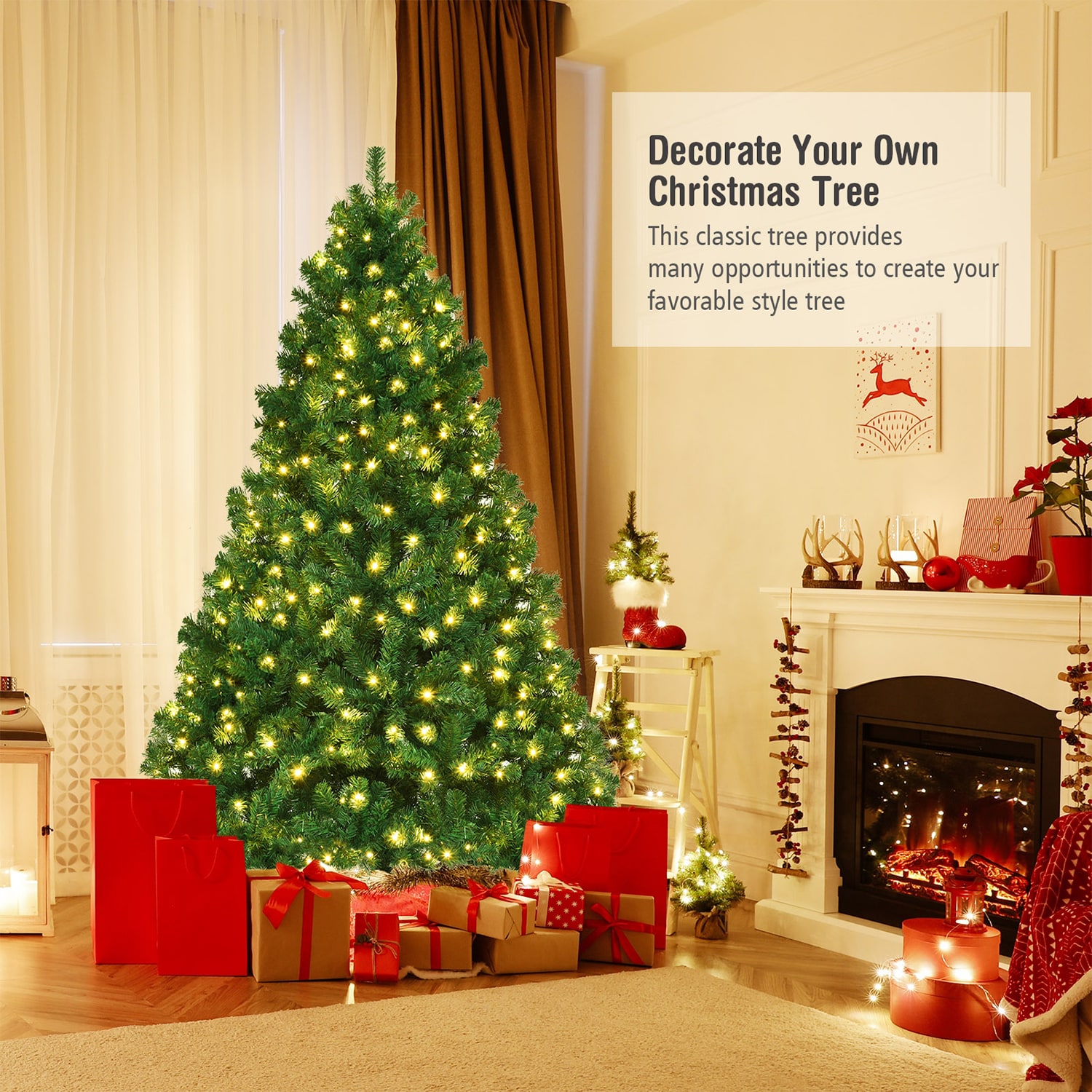 WELLFOR HYJ20639 Artificial-Christmas-Trees - View #4