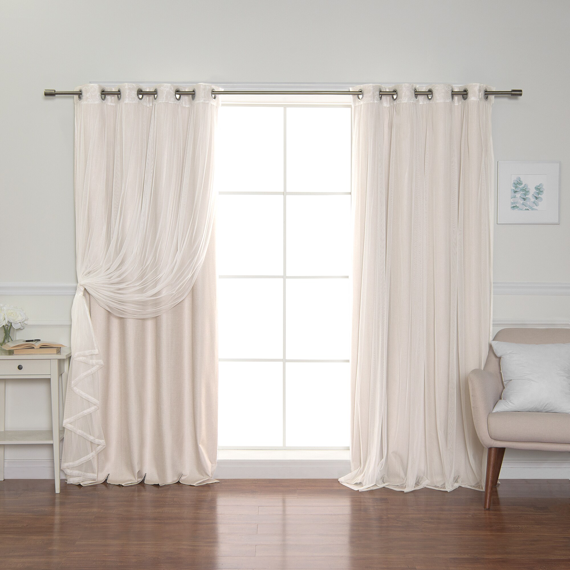 Best Home Fashion MM-GS-JC-12-96-LINEN curtains - View #5