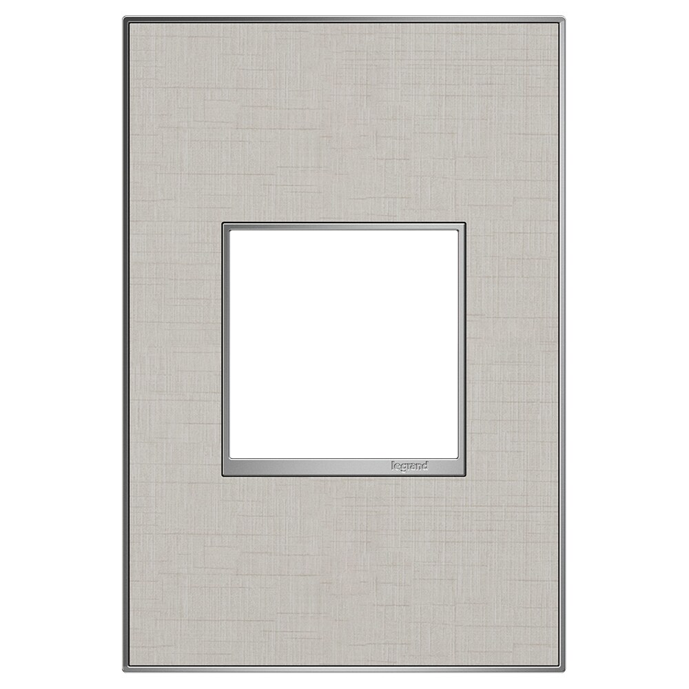 adorne® Brushed Satin Brass One-Gang Screwless Wall Plate, Decorative, Wall Plates