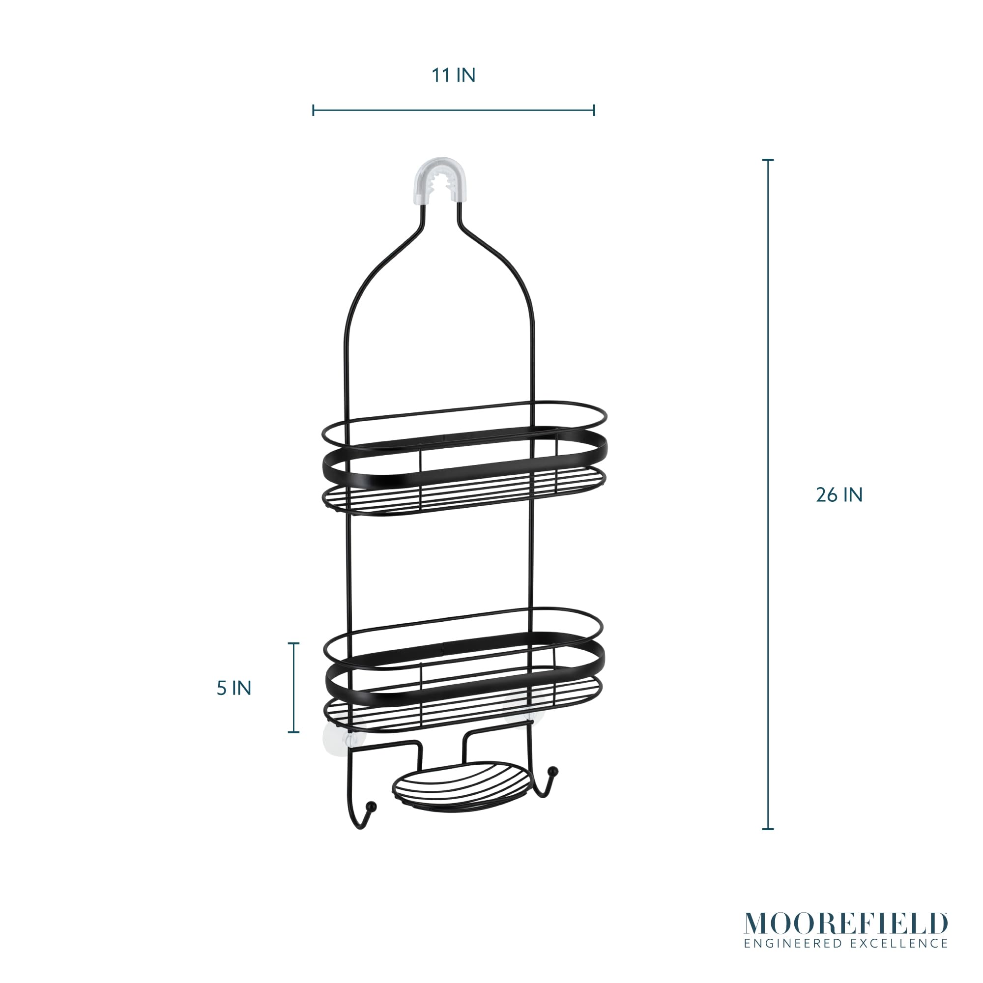 Moorefield SC423MBK Hanging-Shower-Caddies - View #5