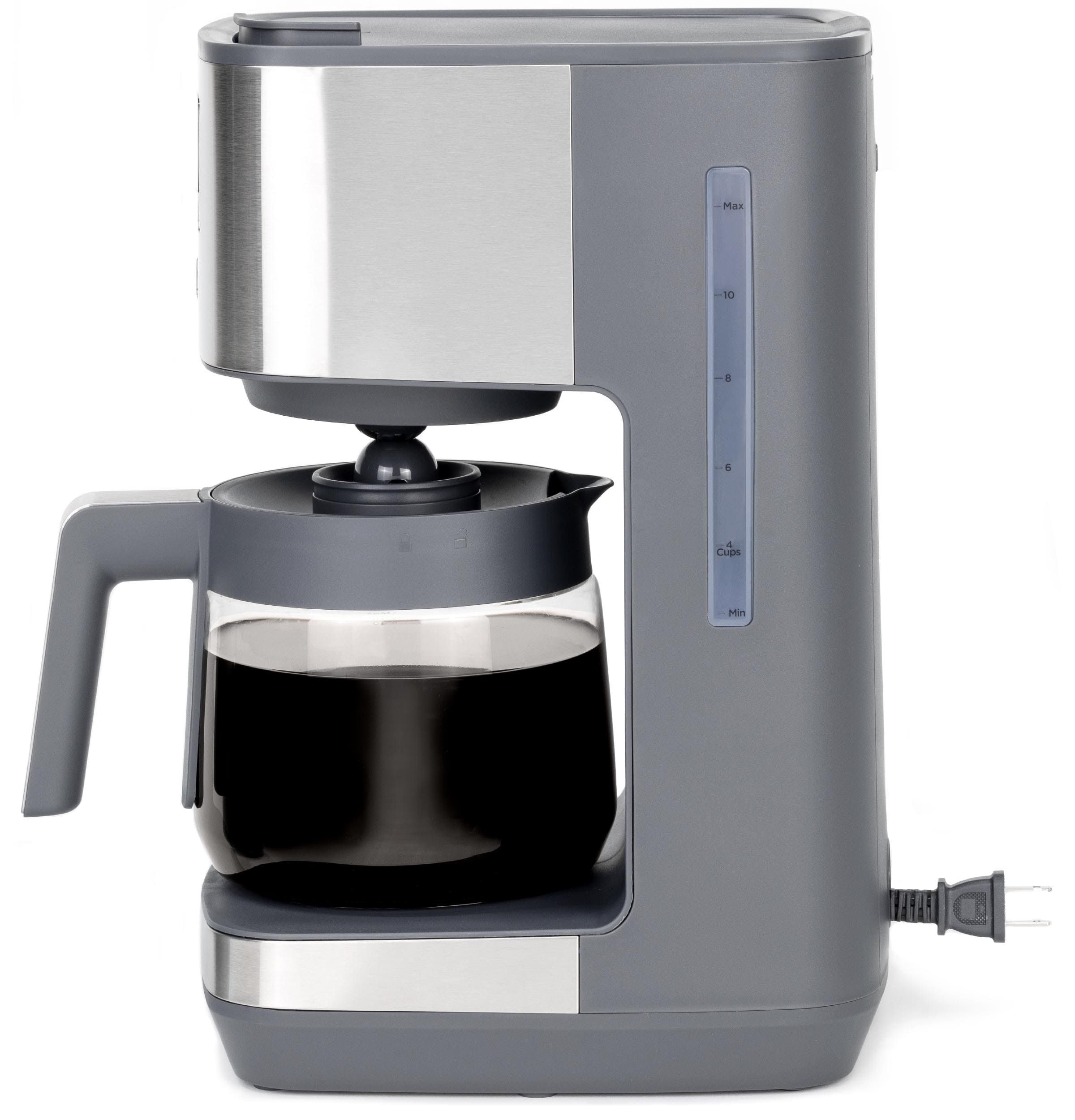 GE 10-Cup Stainless Steel Residential Drip Coffee Maker in the