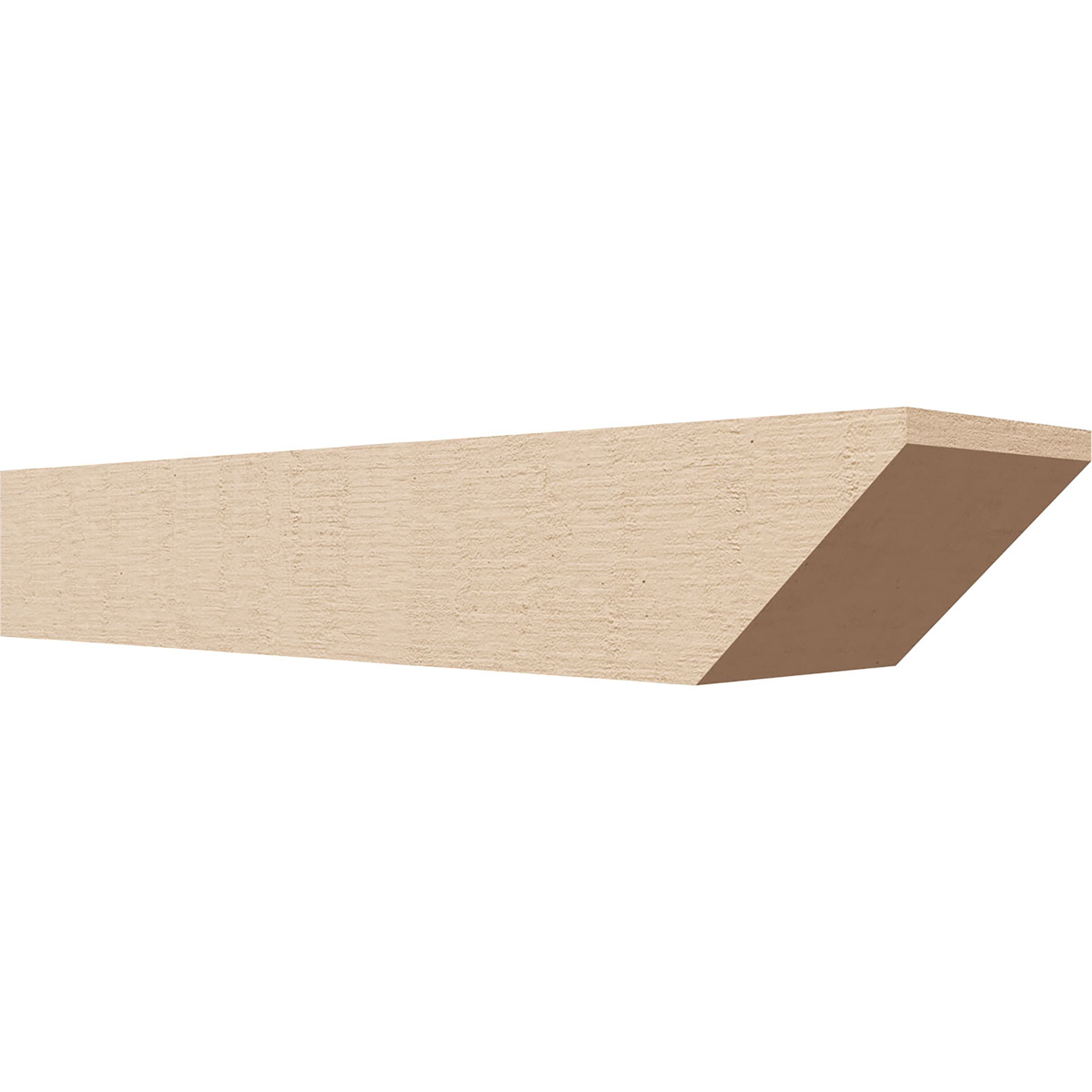 Ekena Millwork RFTU06X04X24CONRCPR Concord Woodgrain 6-in x 4-in x 24-in Brown Urethane Standard bracket