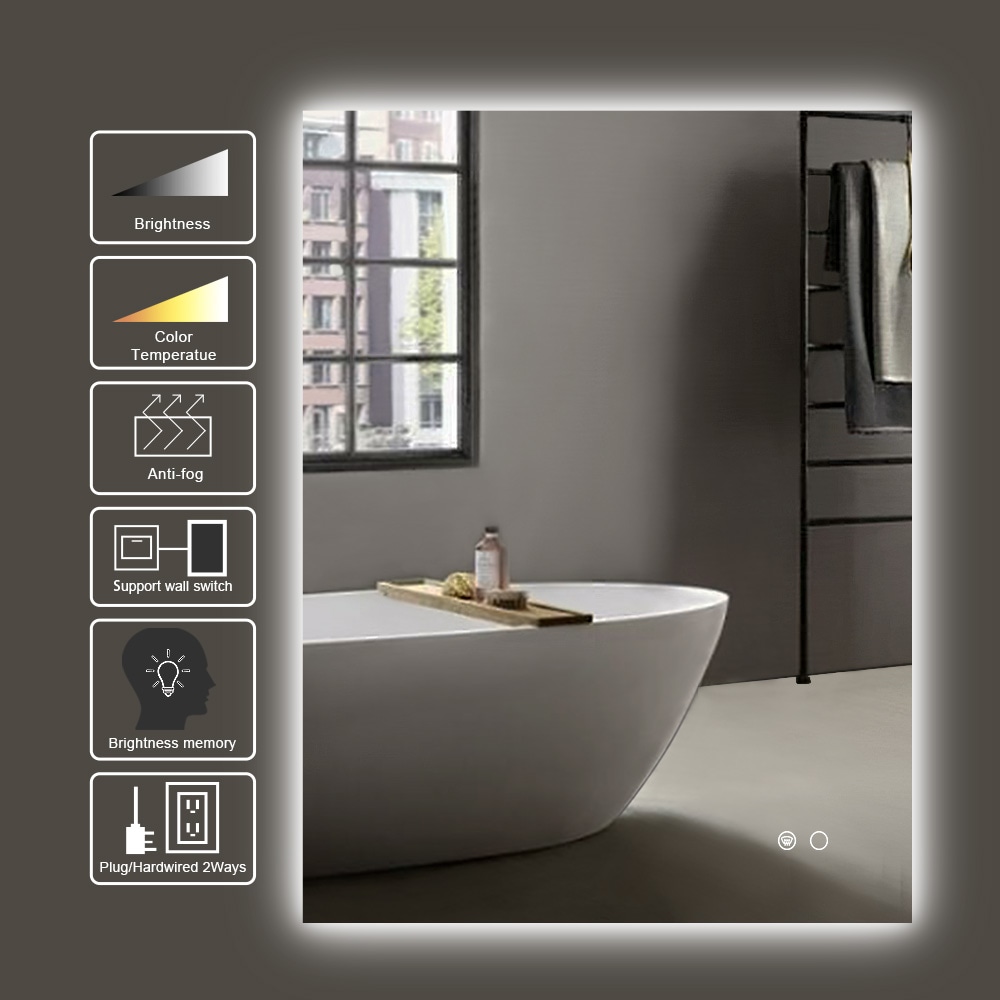 Keonjinn LW-JZ-BGSSW-6181 Framed-Bath-Mirrors - View #3