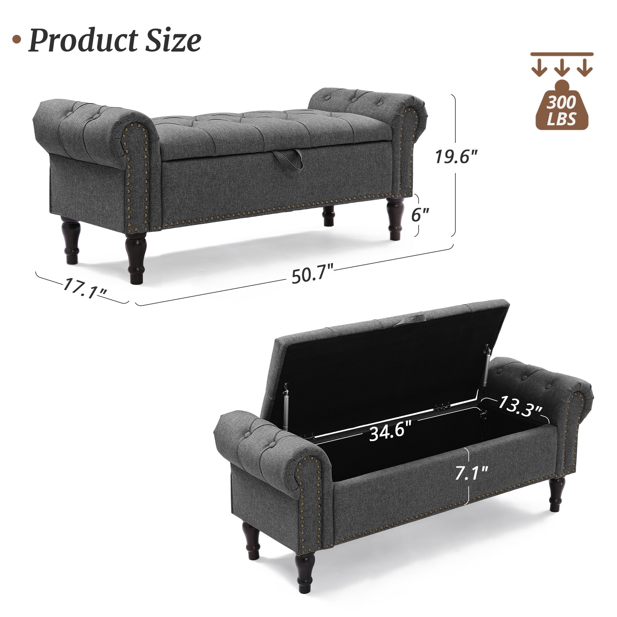 LUE BONA DW-010-02LS Indoor-Ottomans - View #2