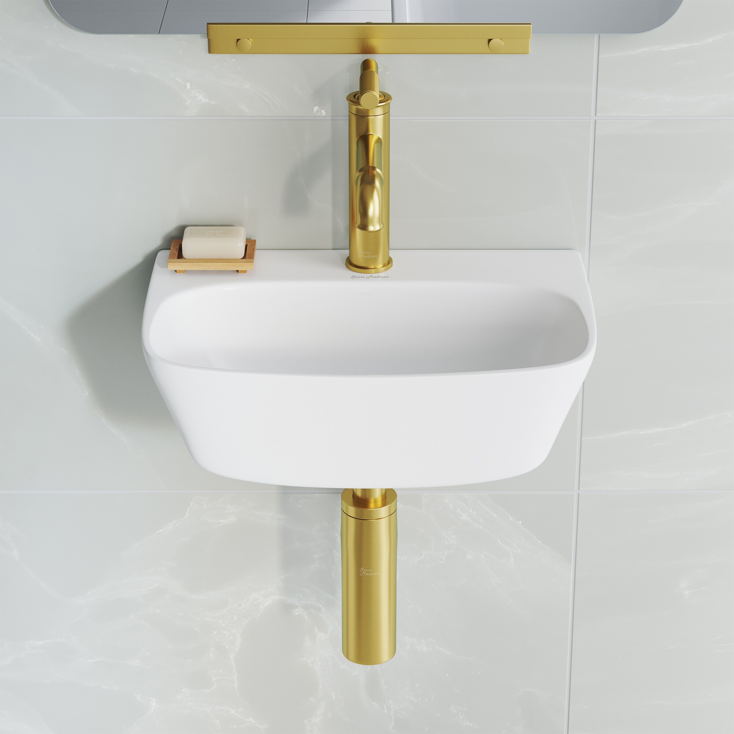 Swiss Madison SM-25-WSANG12WH Bath-Sink - View #5