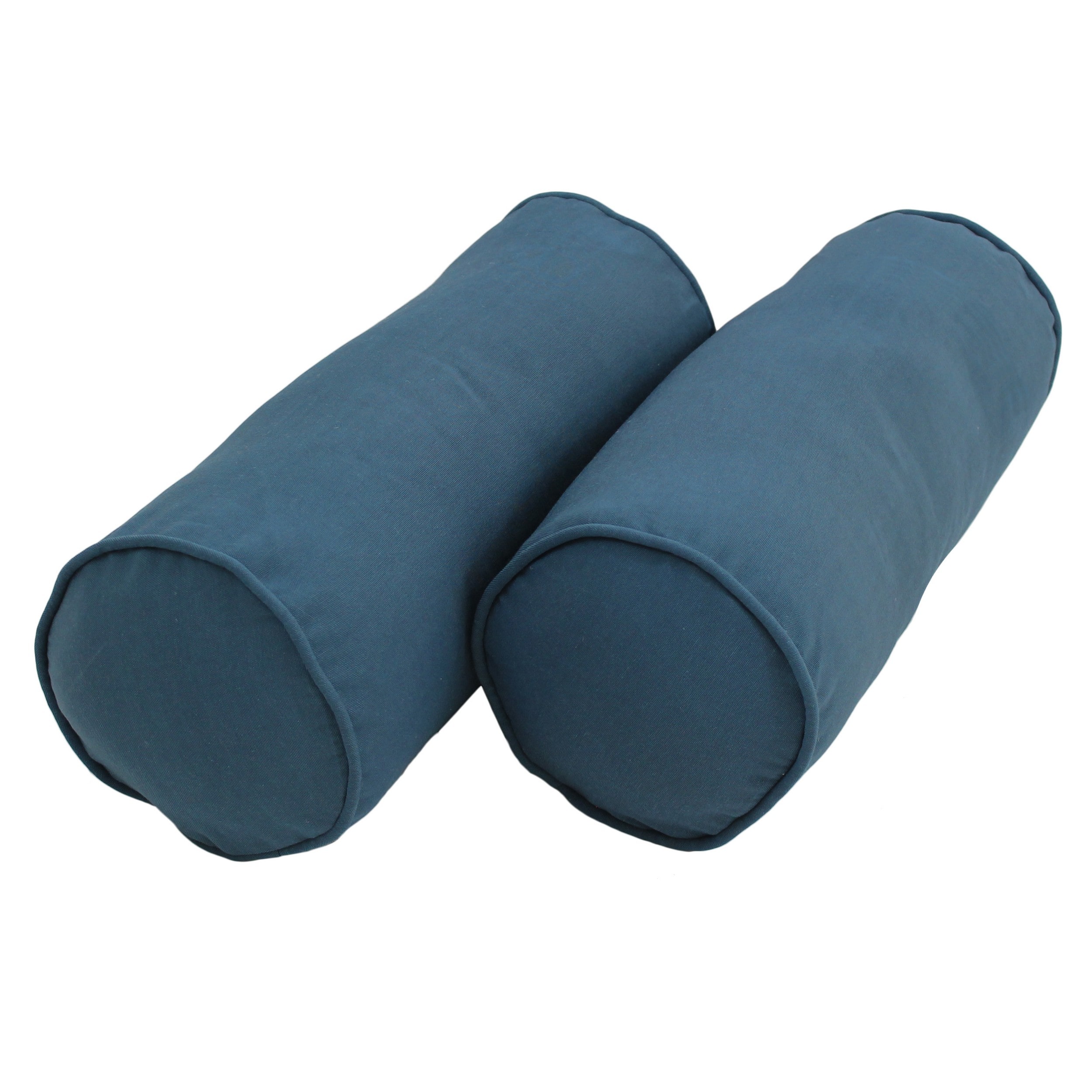 Blazing Needles 9814-CD-S2-TW-IN 2 -Piece 20-in x 8-in Indigo Rectangular Indoor Decorative Pillow