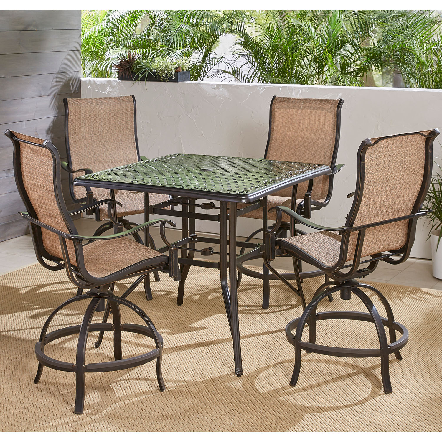 Hanover MANDN5PCSQBR Patio-Dining-Sets - View #8