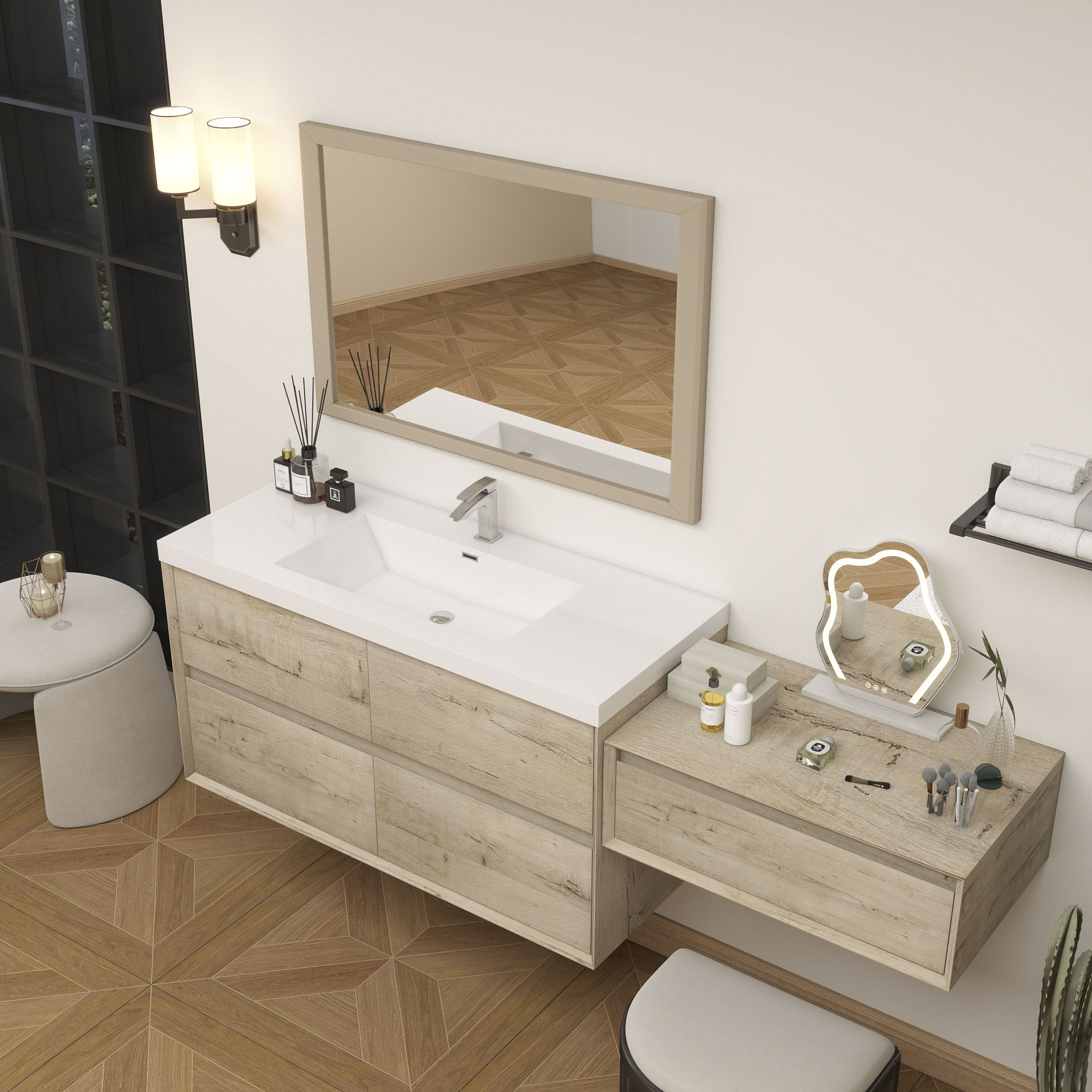 BV Better Vanity SLIM48+30-WO Bath-Vanity-Combo - View #6