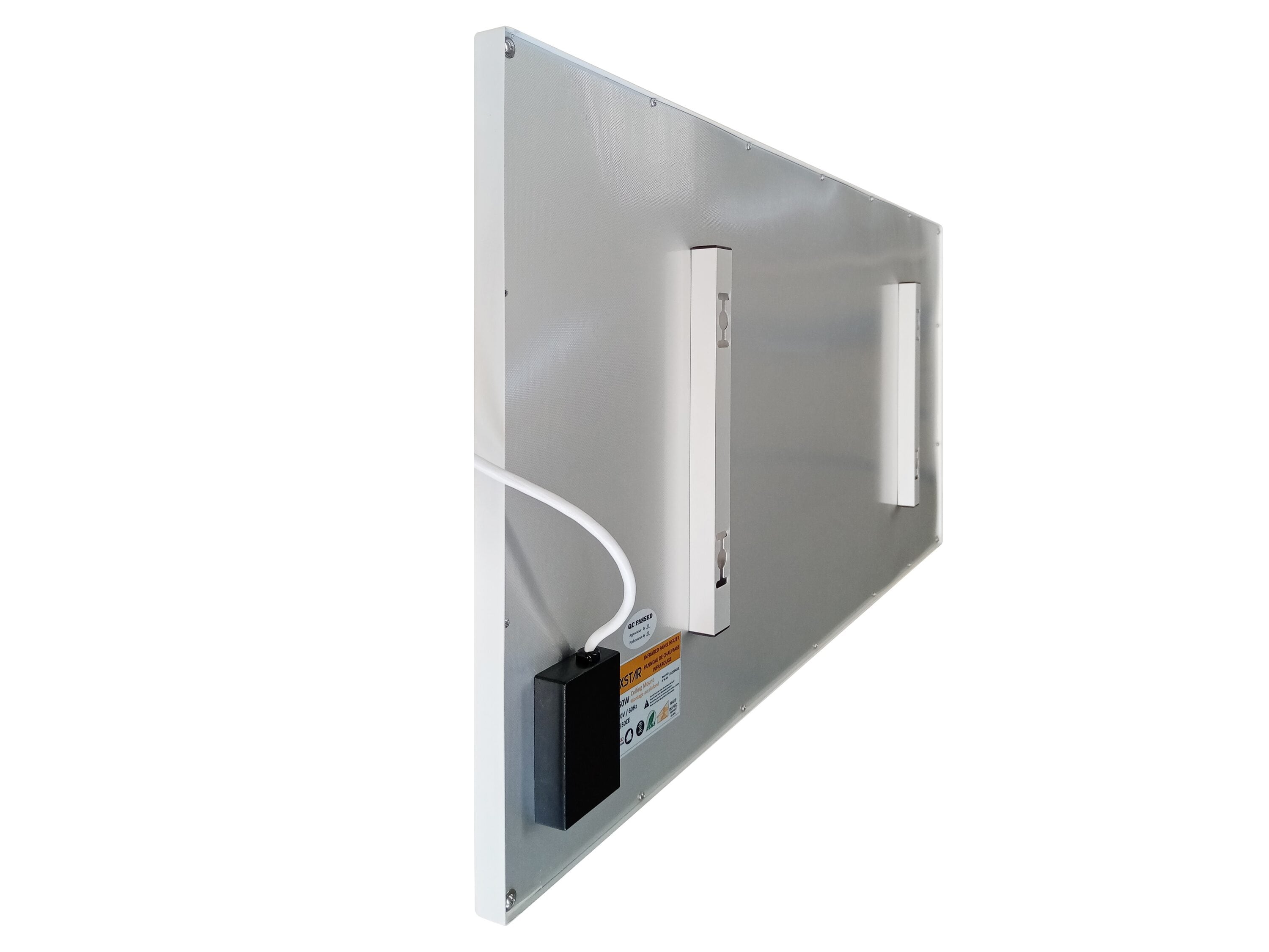 Wexstar Hang Ceiling Installation Kit for Frameless Infrared Panel Heater.  It drops the panel up to 40 inches from the ceiling. F-CEKIT1US - The Home  Depot