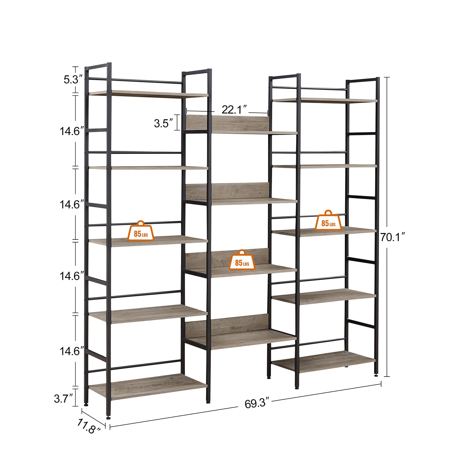 GZMR GZ-W16669 Free-Standing-Shelving - View #9