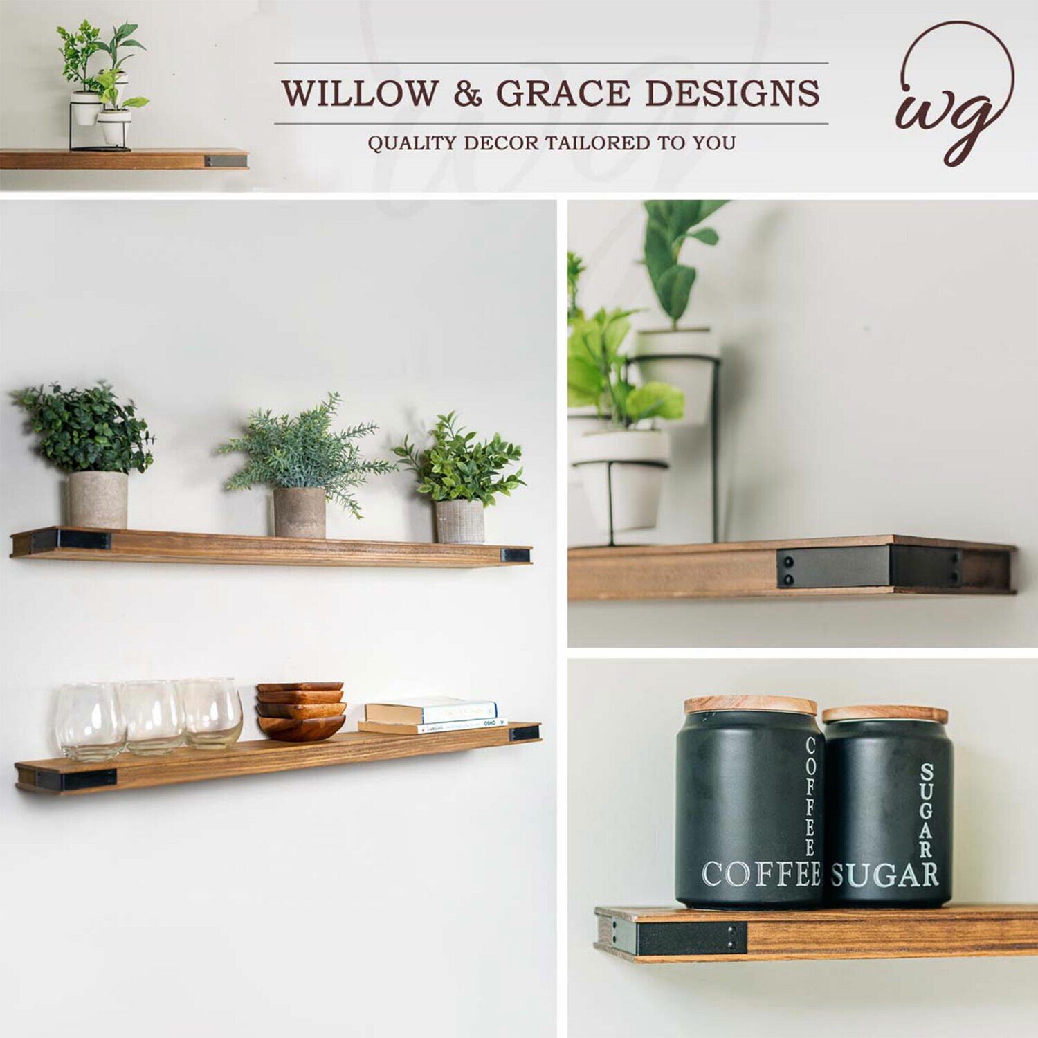 Willow & Grace 258983 Wall-Mounted-Shelving - View #4